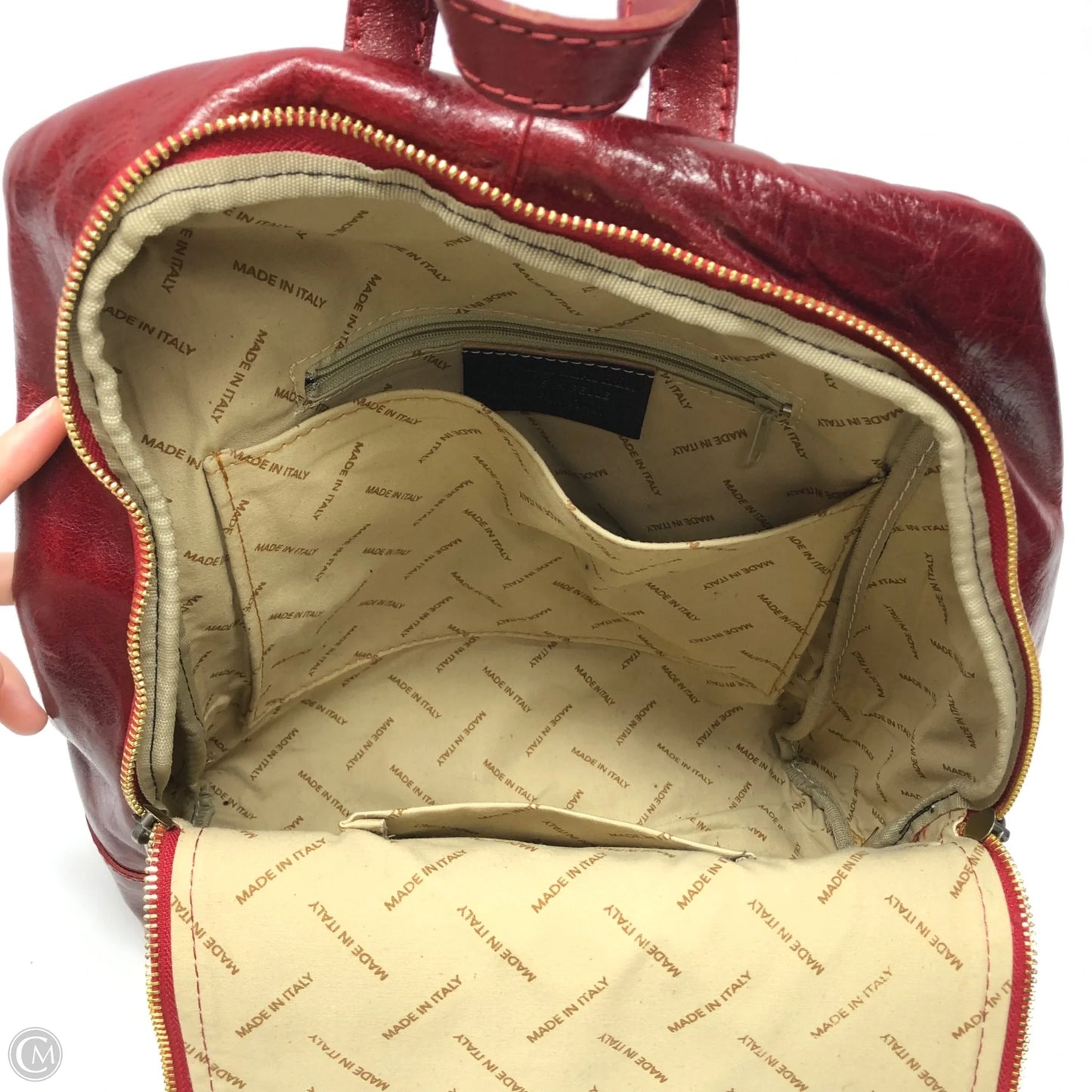 Backpack Leather By Cmc, Size: Medium