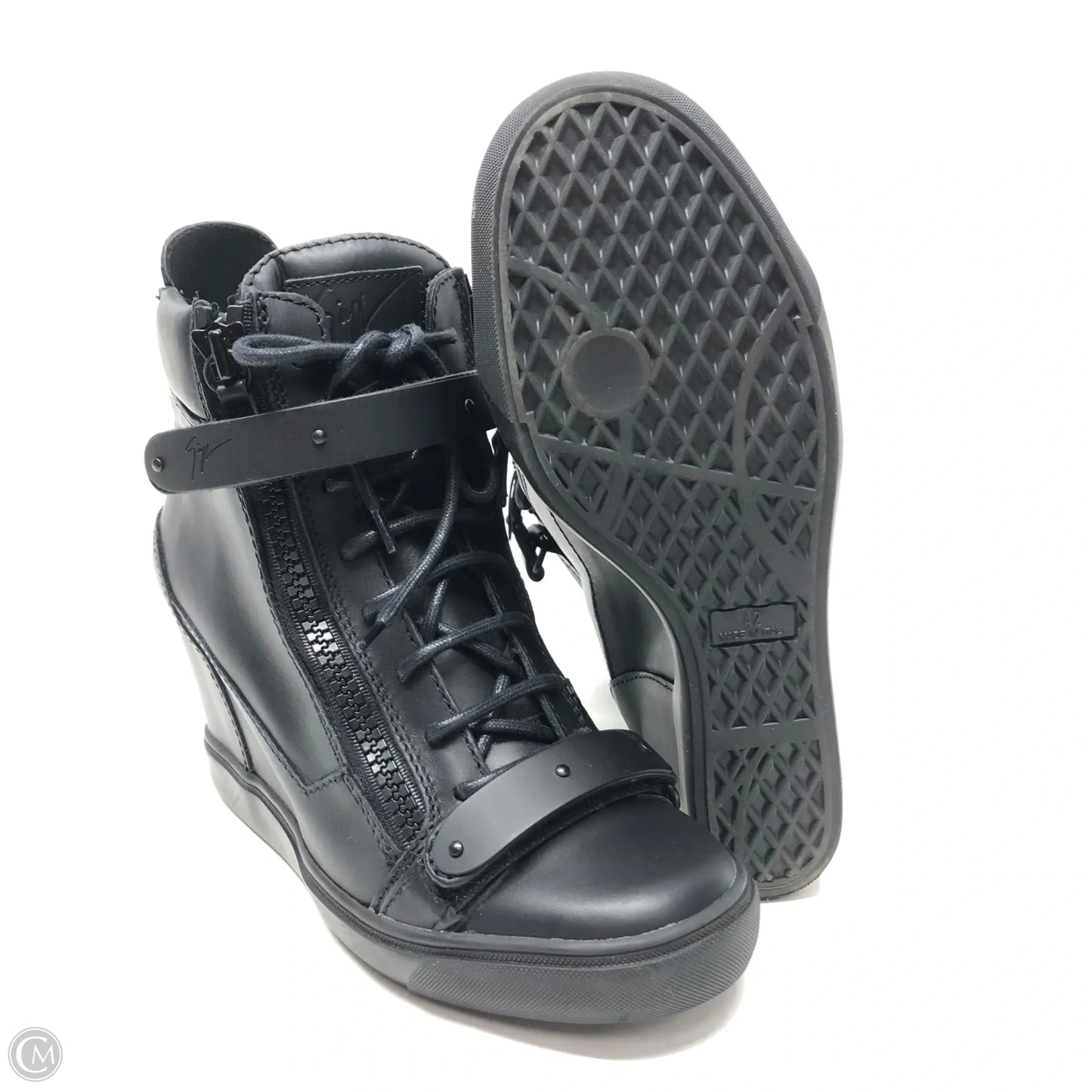 Boots Designer By Giuseppe Zanotti In Black, Size: 12