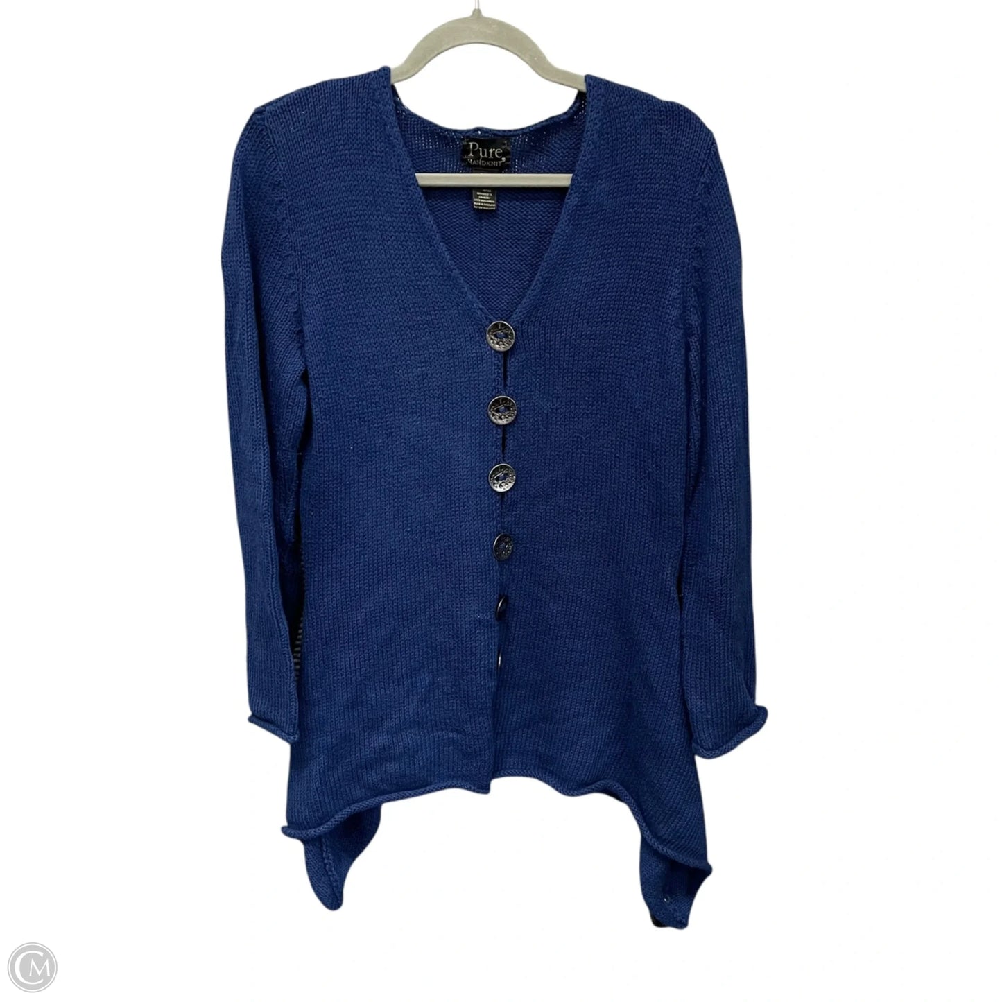 Sweater Cardigan By Cmc In Blue, Size: M