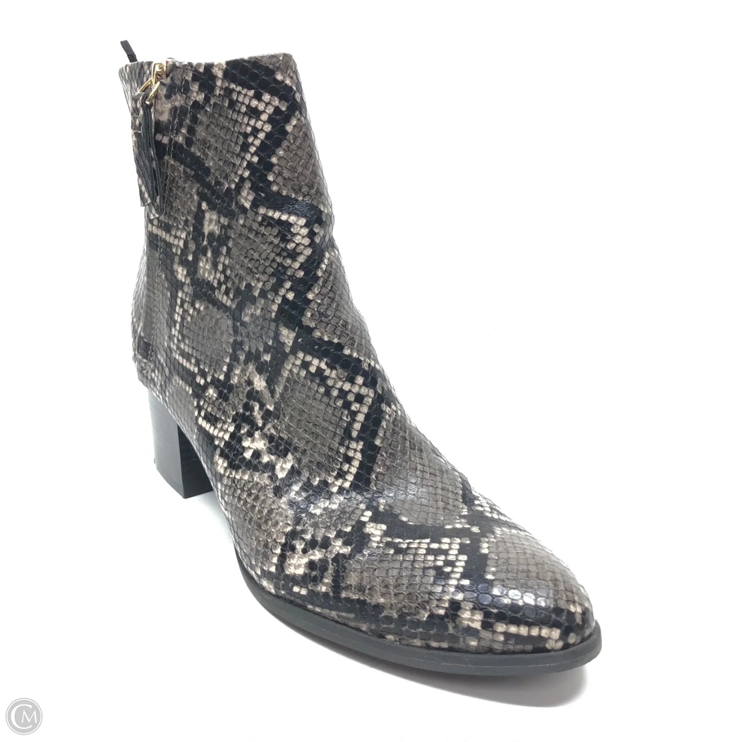 Boots Ankle Heels By Old Navy In Snakeskin Print, Size: 8