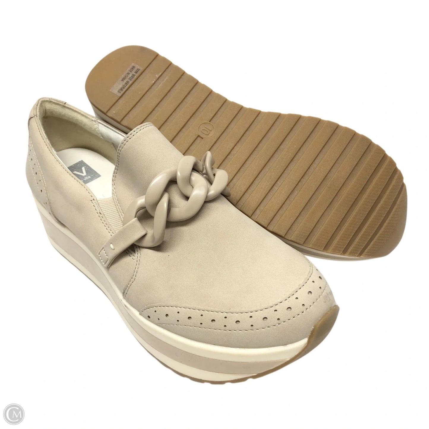 Shoes Heels Platform By Dv In Beige, Size: 10