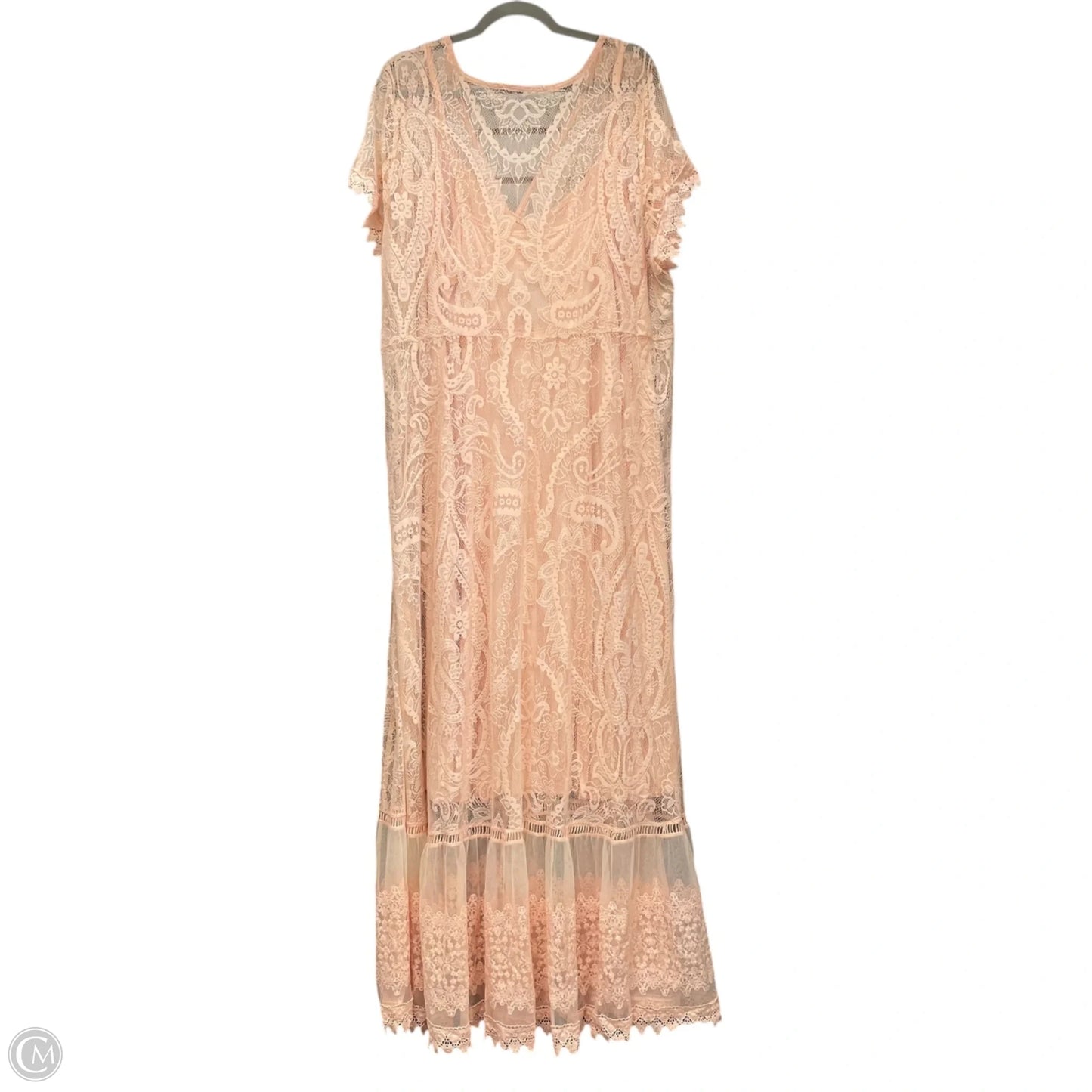 Dress Casual Maxi By Torrid In Peach, Size: 26