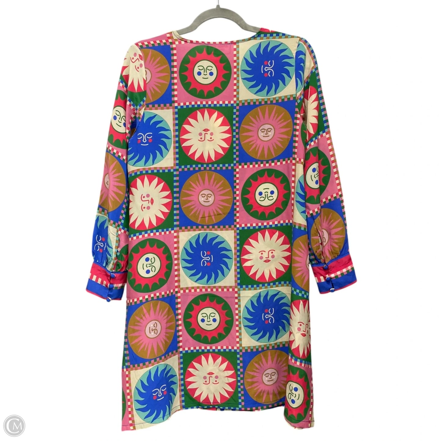 Dress Casual Short By Johnny Was In Blue & Pink, Size: Xs