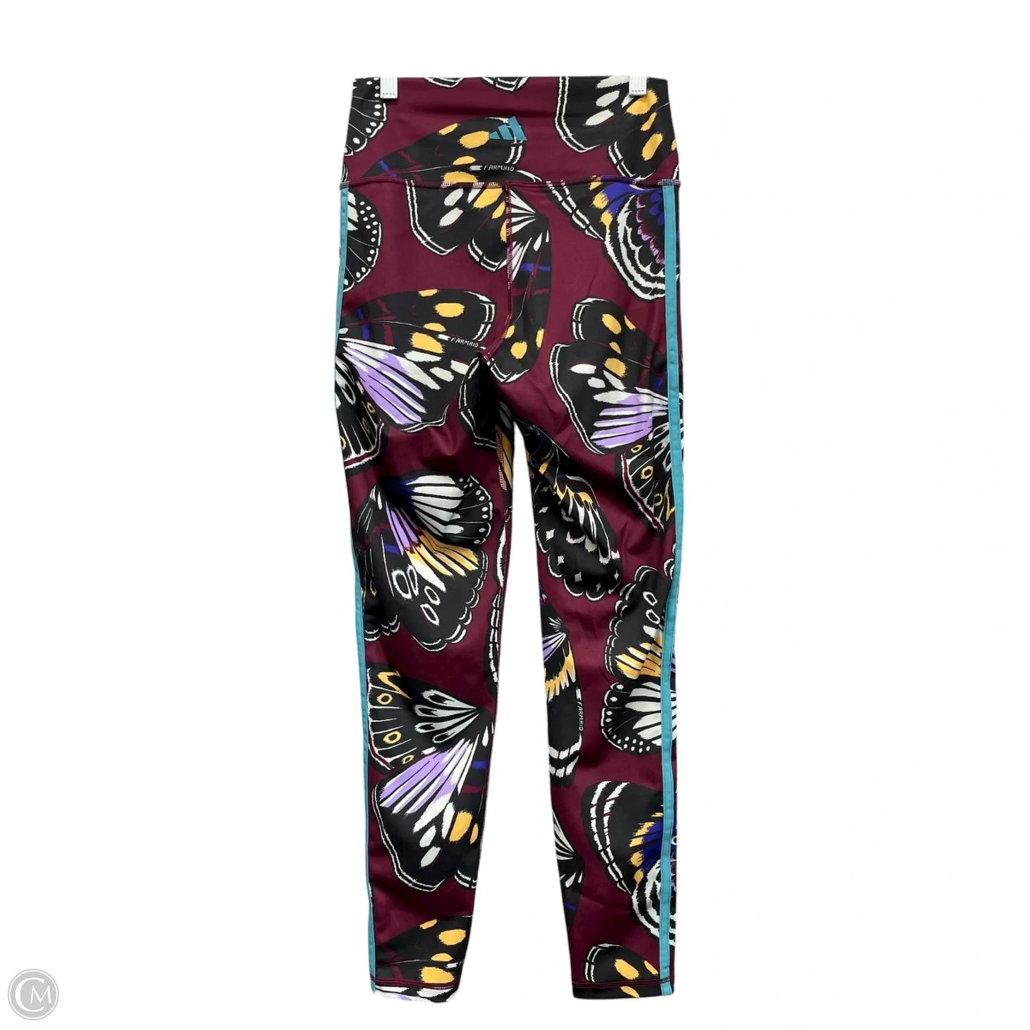 Athletic Leggings By Adidas In Black & Purple, Size: Xs