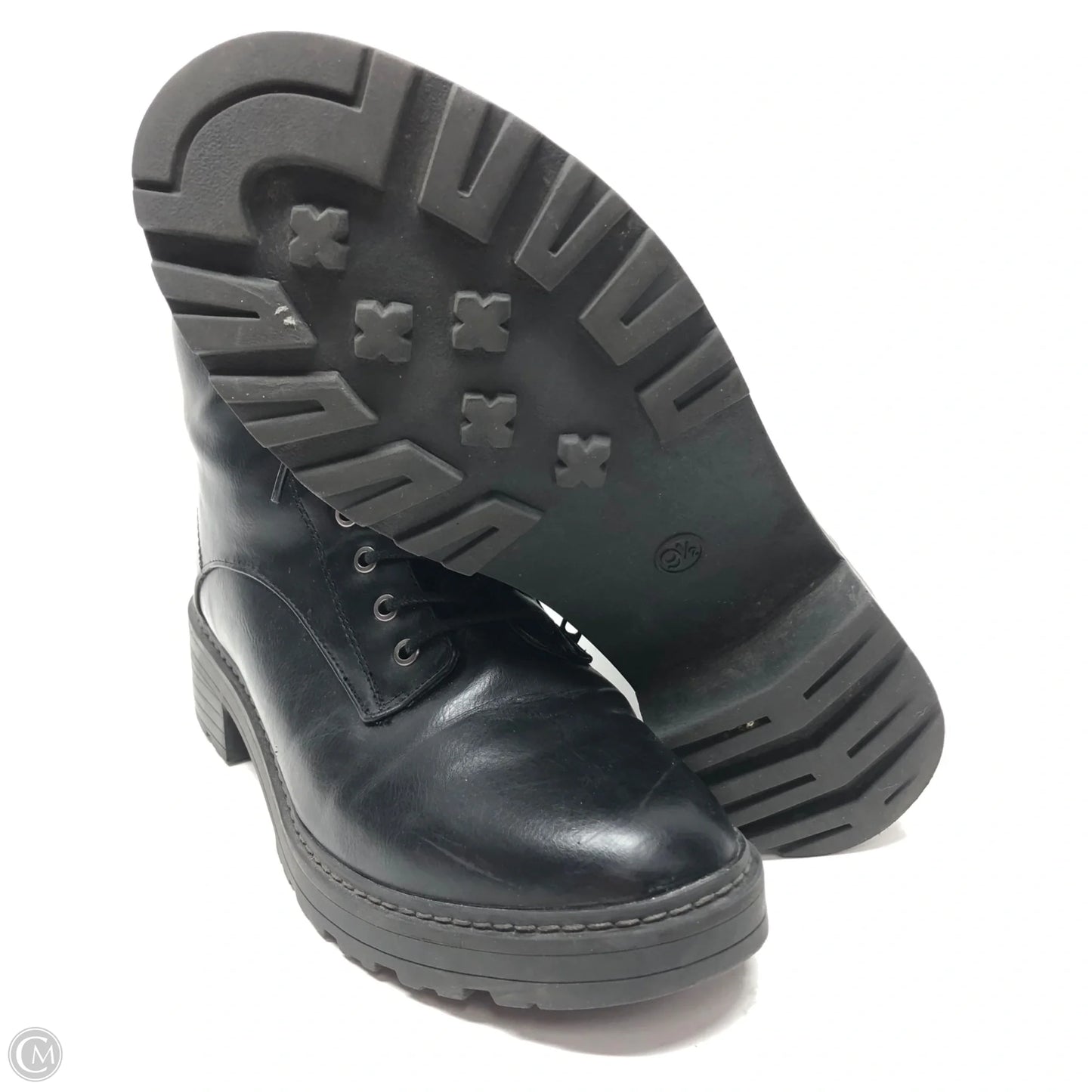 Boots Combat By Universal Thread In Black, Size: 9.5