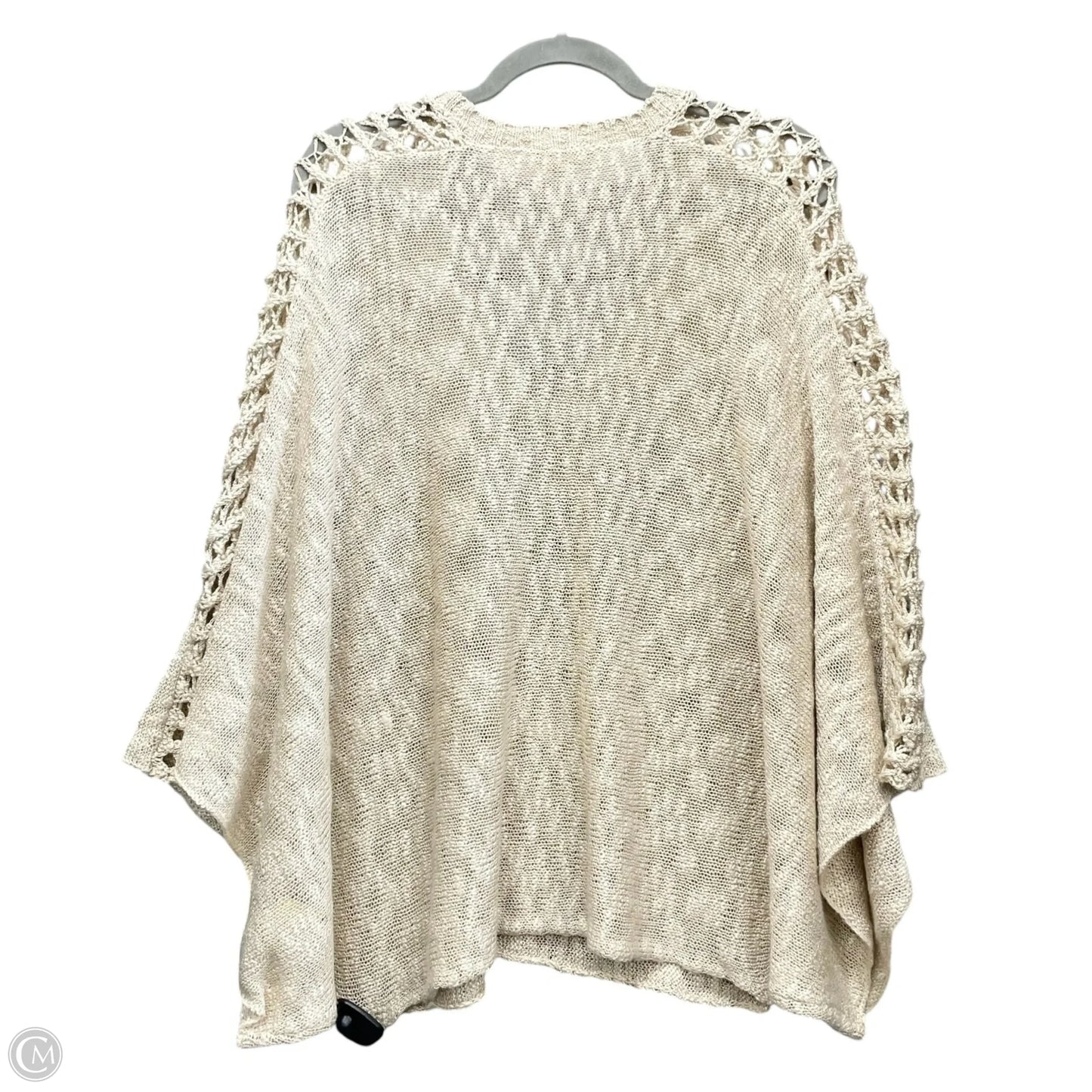 Sweater Short Sleeve By Clothes Mentor In Beige, Size: M