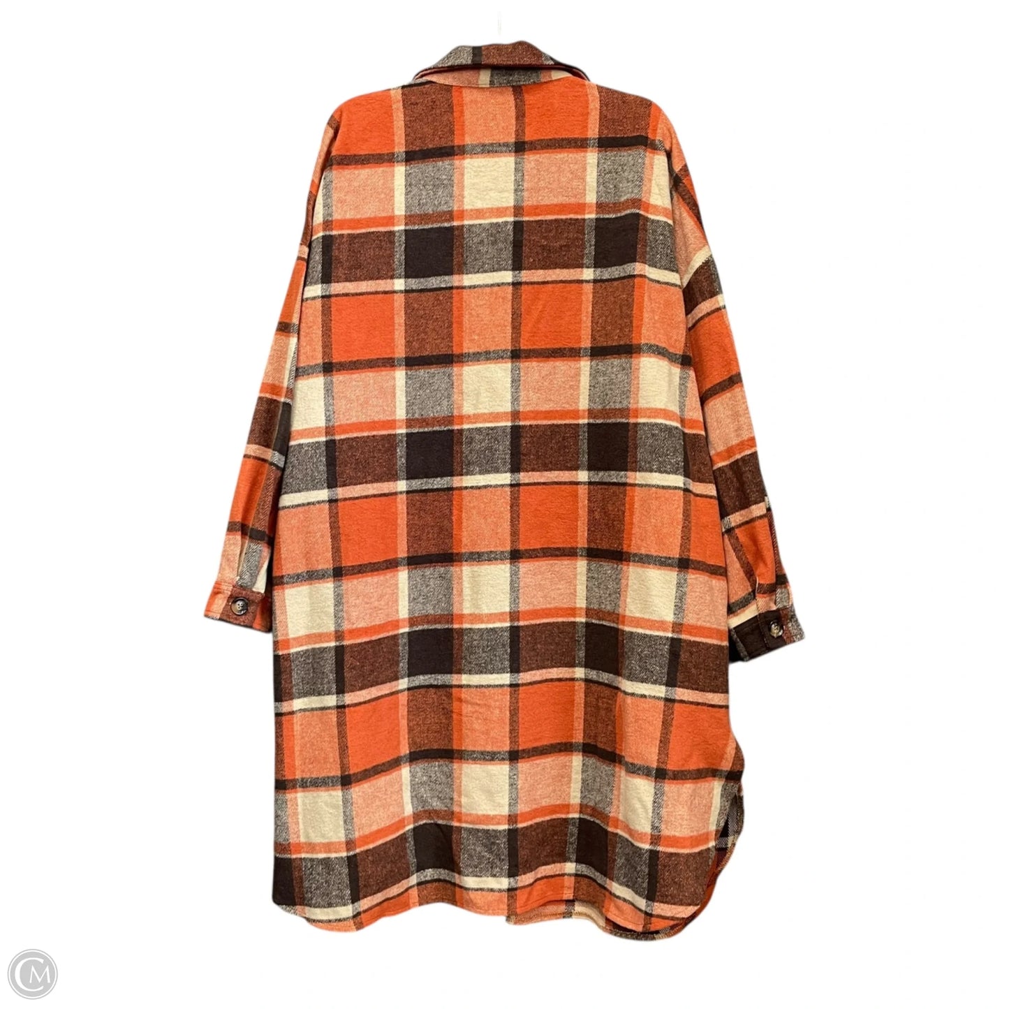 Jacket Shirt By Cme In Orange, Size: Xxl