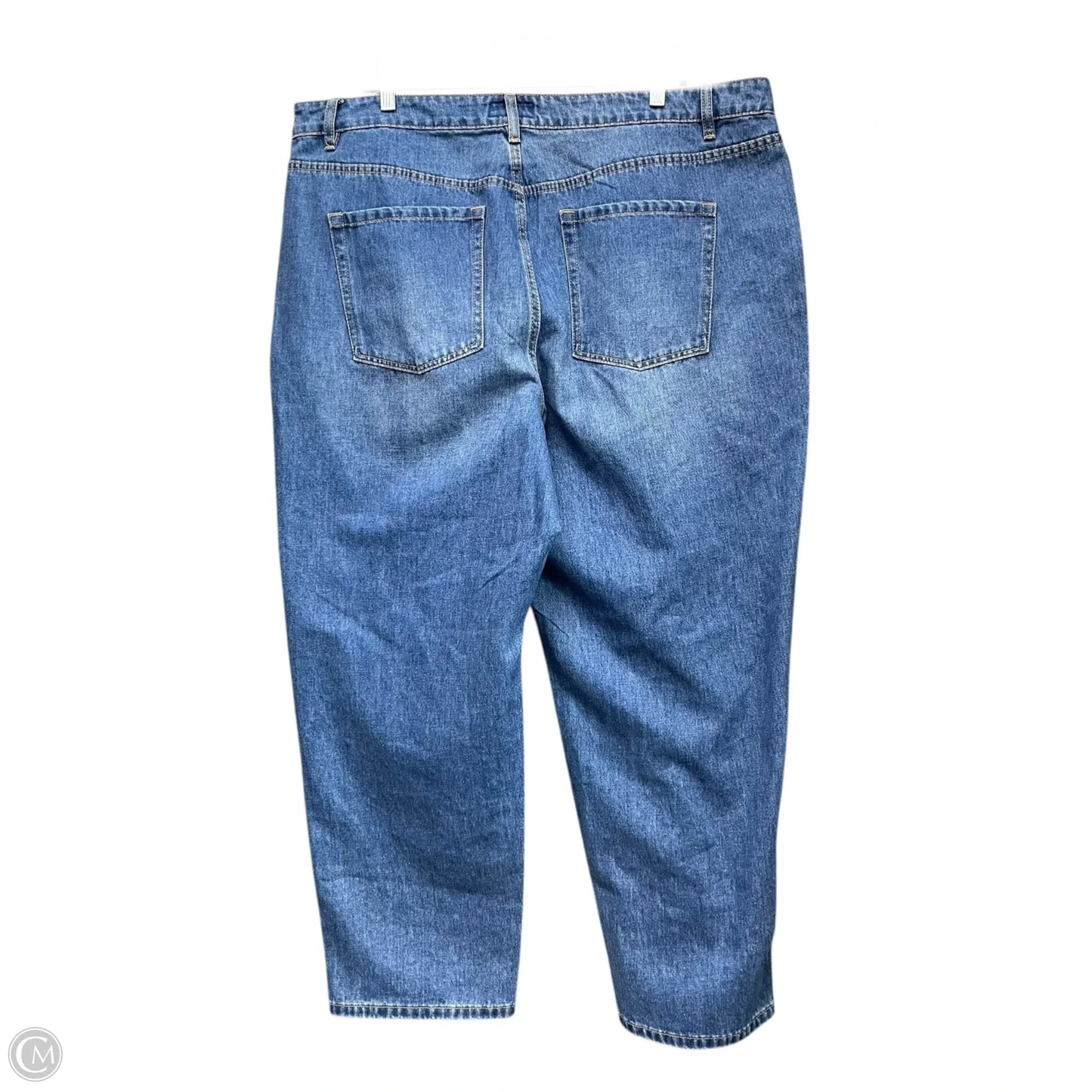 Jeans Straight By Cece In Blue Denim, Size: 18