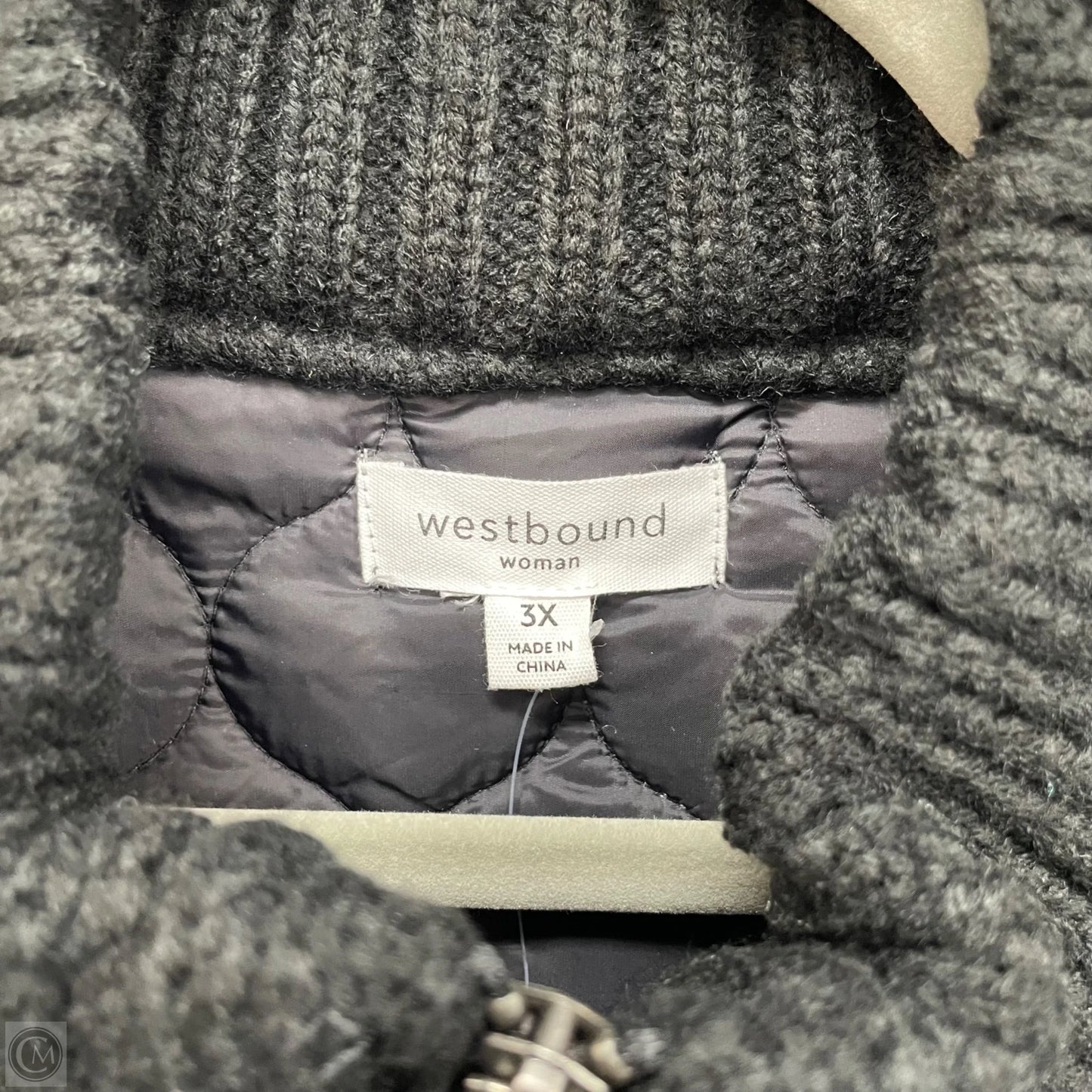 Vest Puffer & Quilted By West Bound In Black, Size: 3x