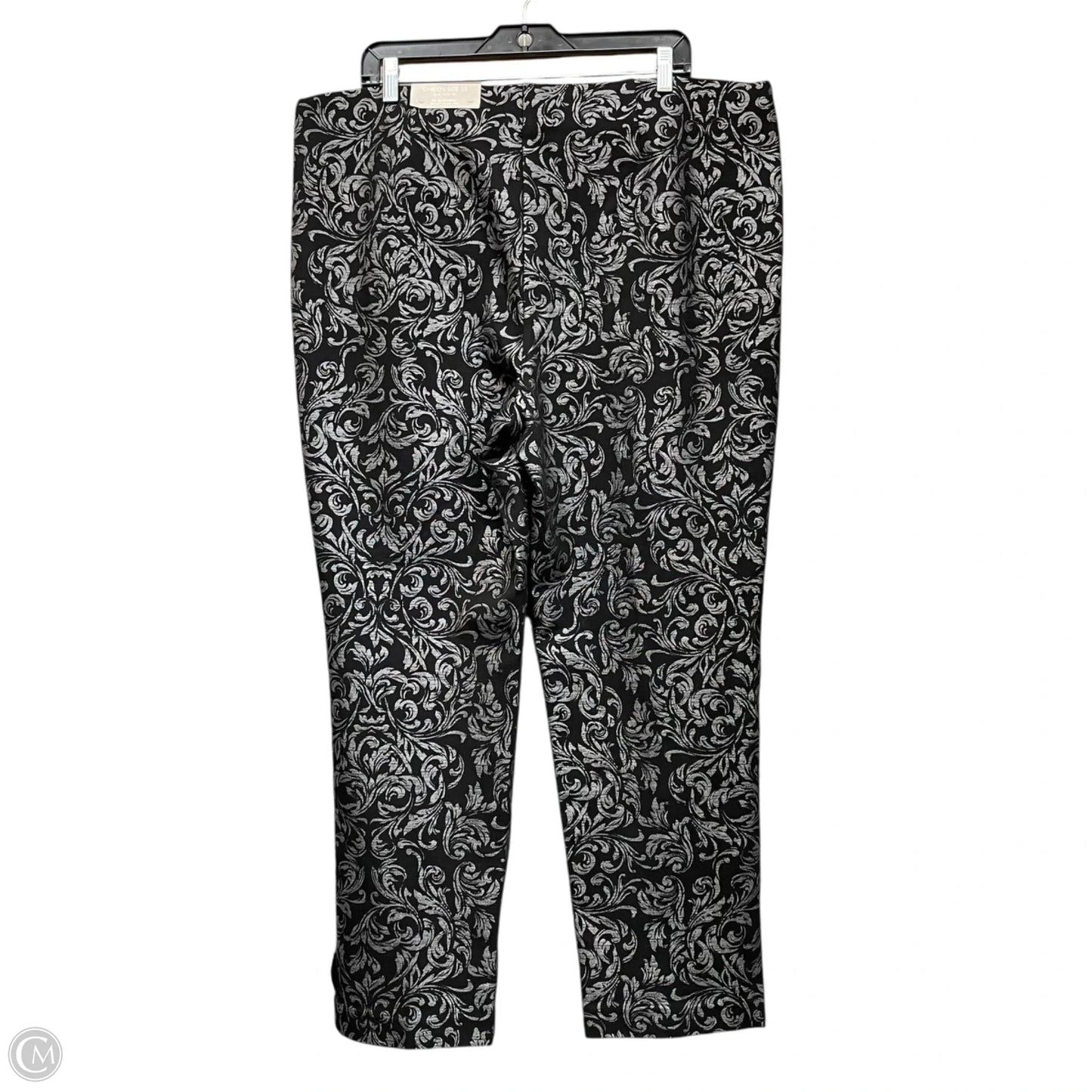 Pants Leggings By Chicos In Black & Grey, Size: 18