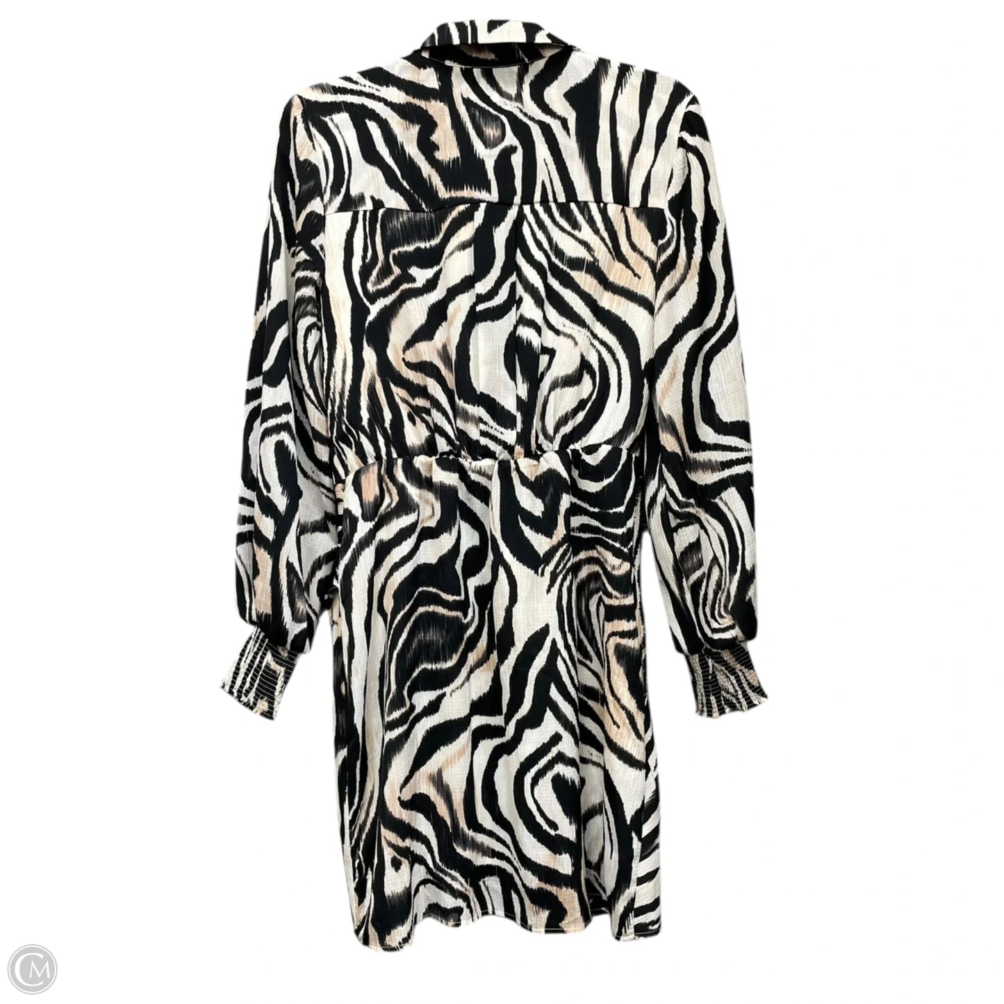 Dress Casual Short By Anthropologie In Black & Cream, Size: 6