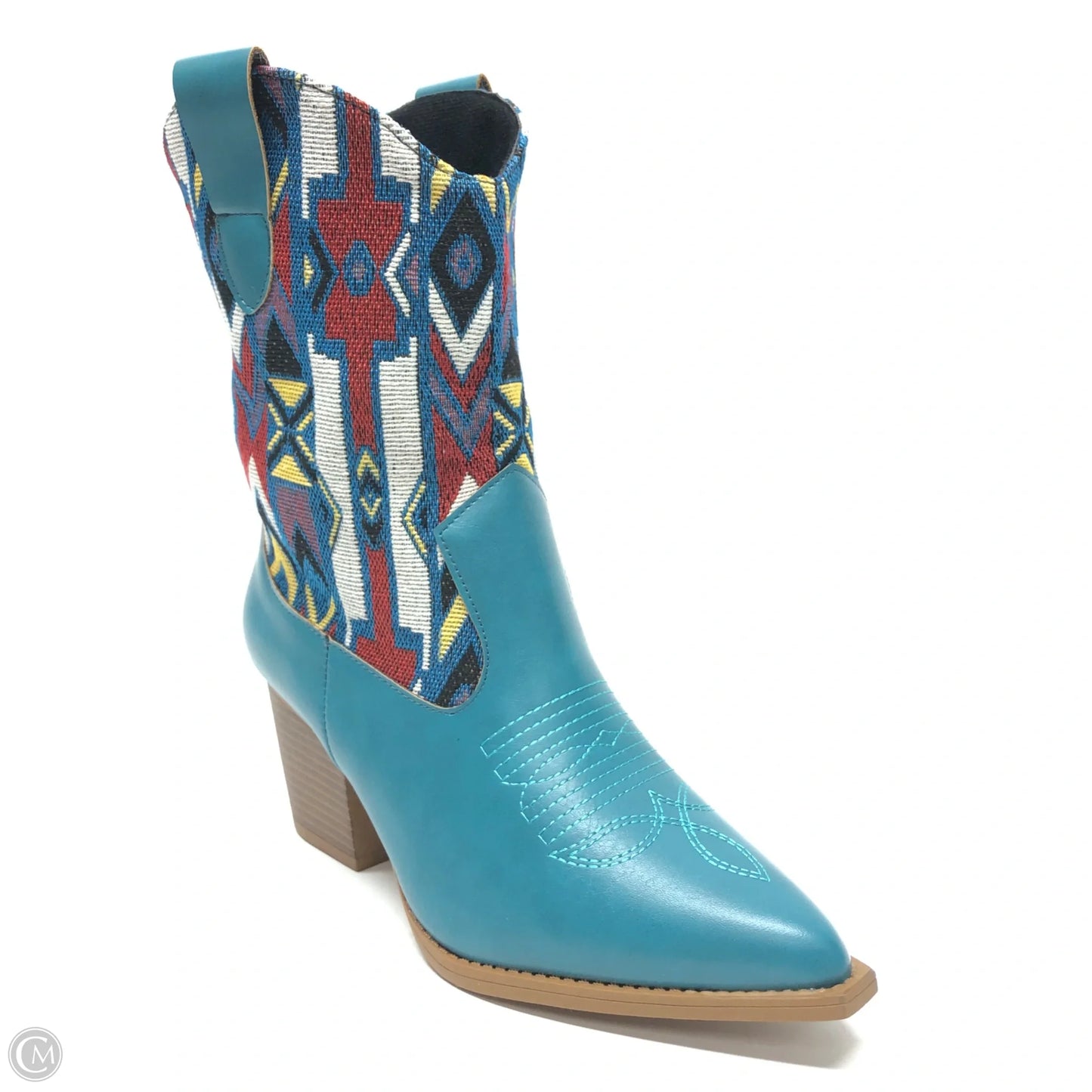 Boots Western By Clothes Mentor In Blue, Size: 6