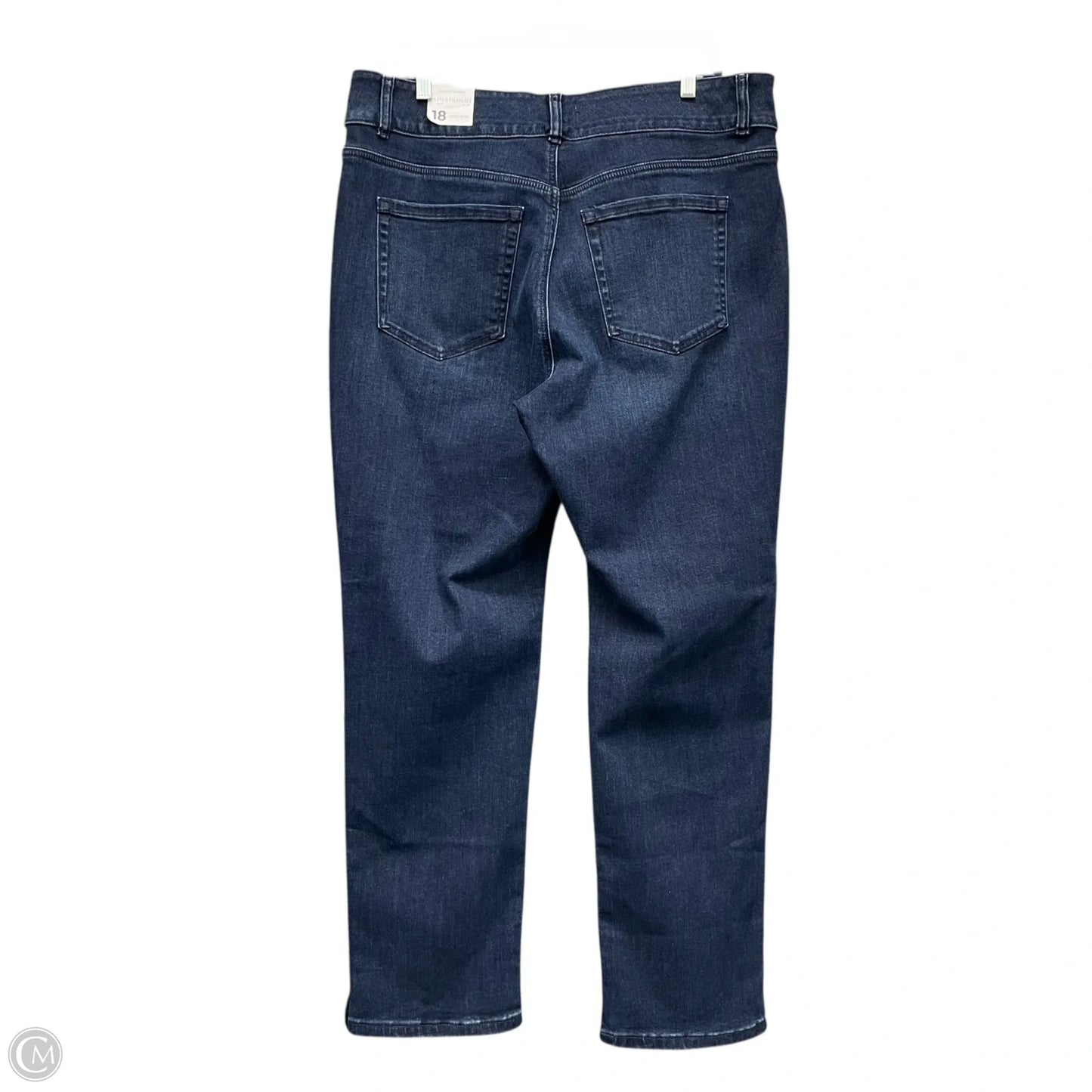 Jeans Straight By Lane Bryant In Blue Denim, Size: 18