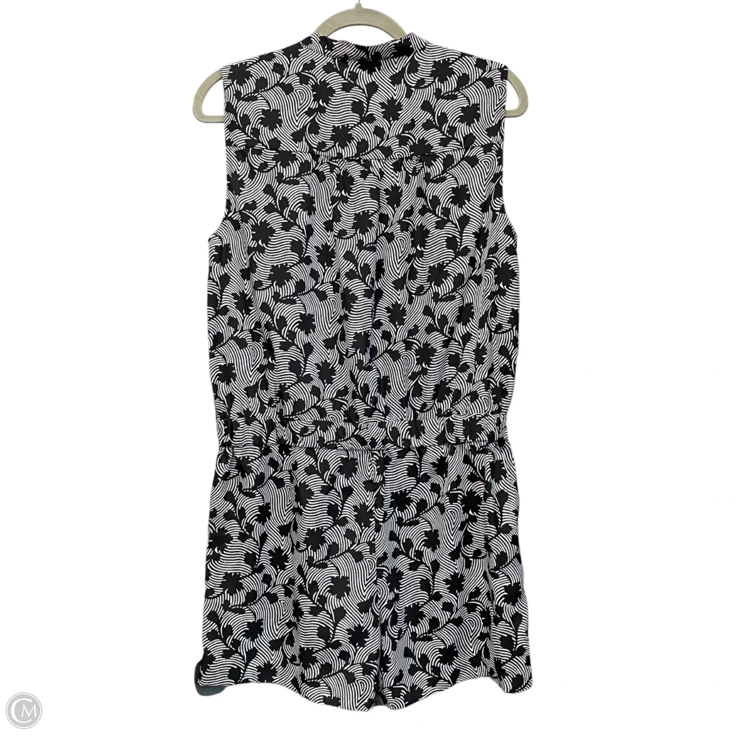 Romper By Michael By Michael Kors In Black & White, Size: M