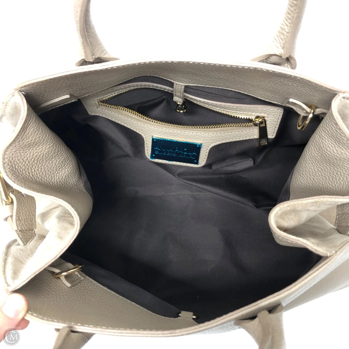 Handbag Leather By Cmc, Size: Medium