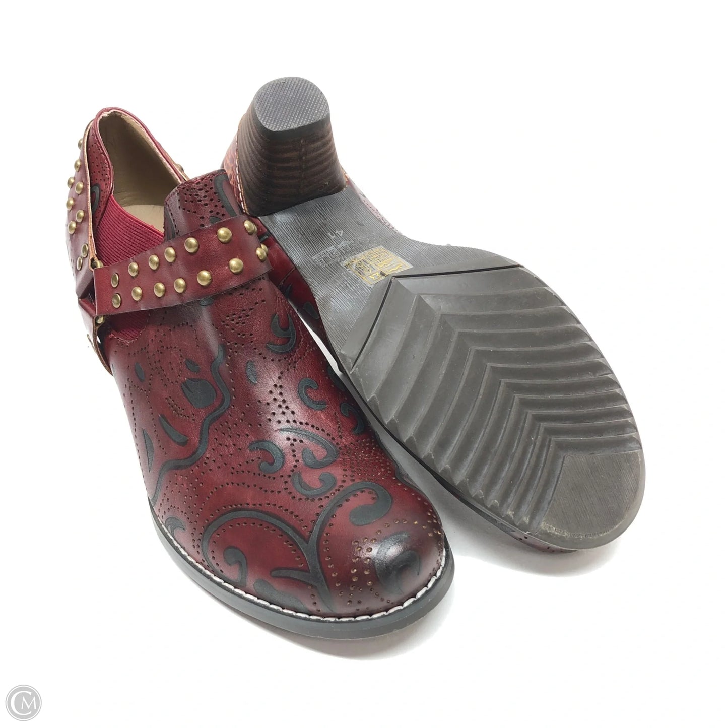 Shoes Heels Block By Spring Step In Red, Size: 10