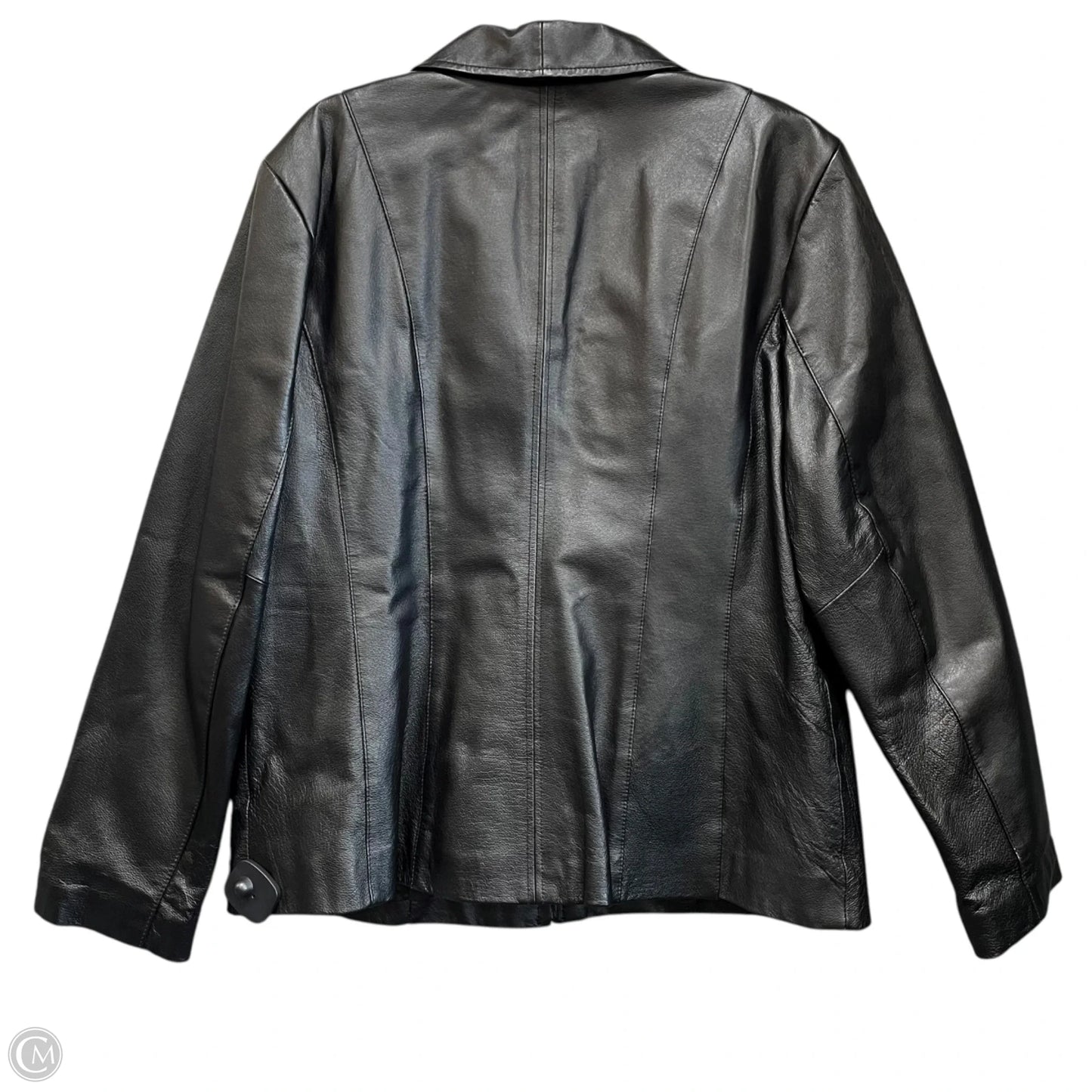 Jacket Leather By East 5th In Black, Size: L