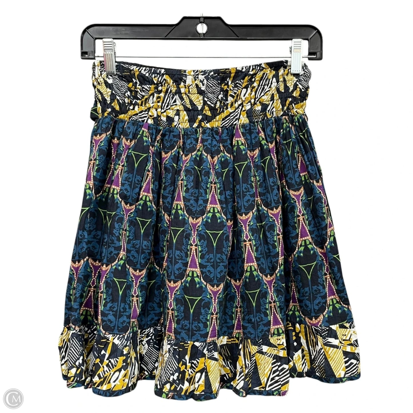 Skirt Mini & Short By Let Me Be In Blue & Green, Size: Xs