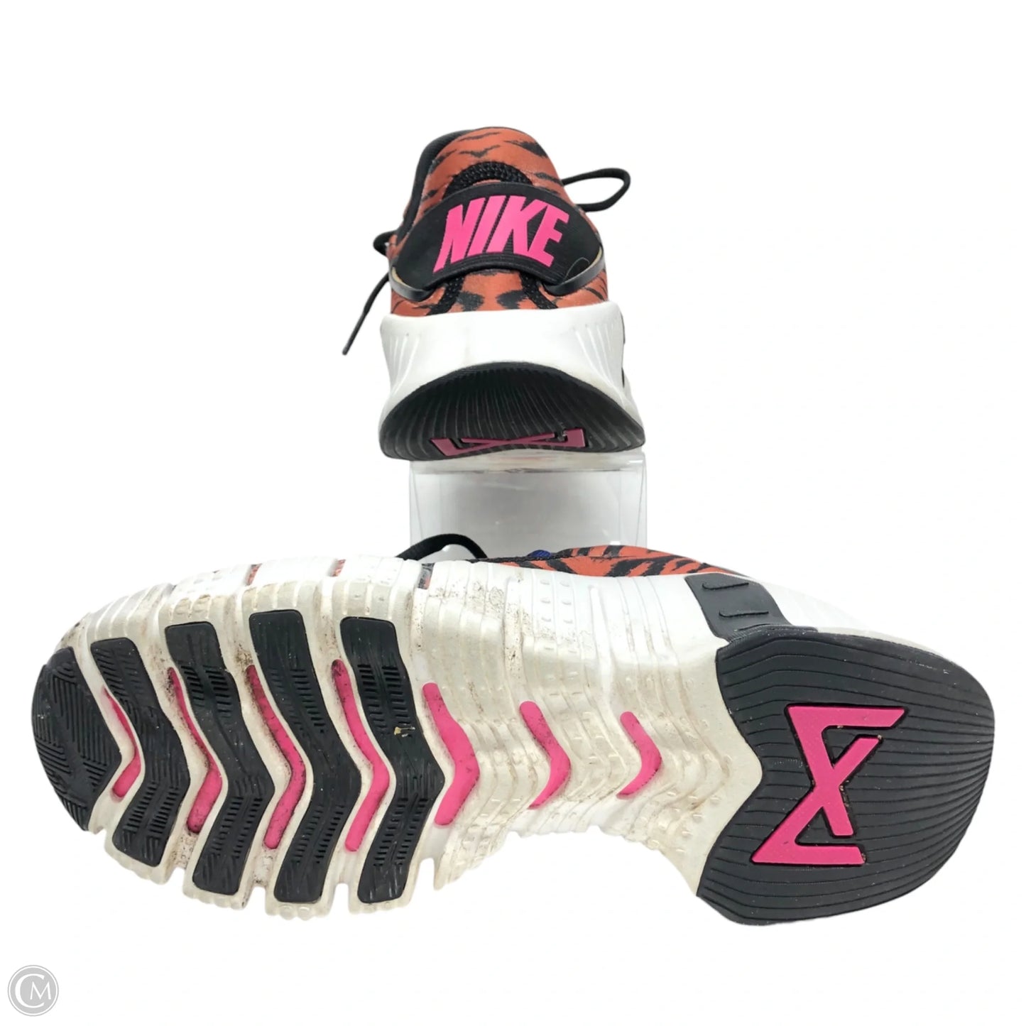 Shoes Athletic By Nike In Black & Orange, Size: 7