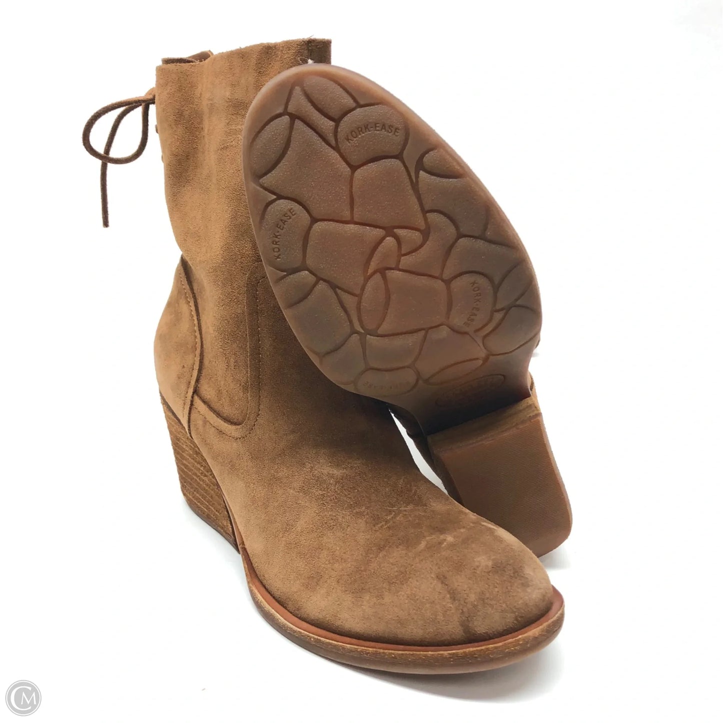 Boots Ankle Heels By Kork Ease In Brown, Size: 7