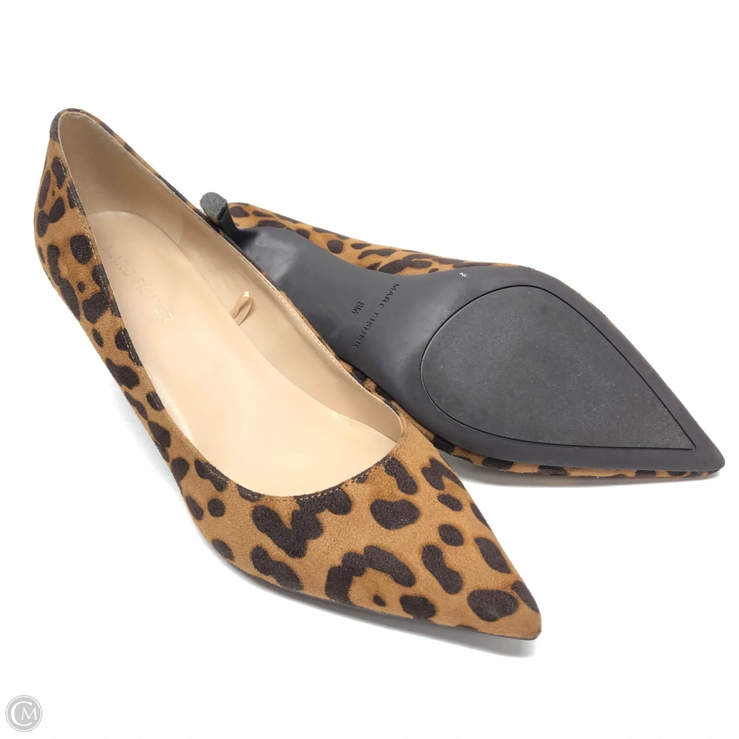 Shoes Heels Kitten By Marc Fisher In Animal Print, Size: 8