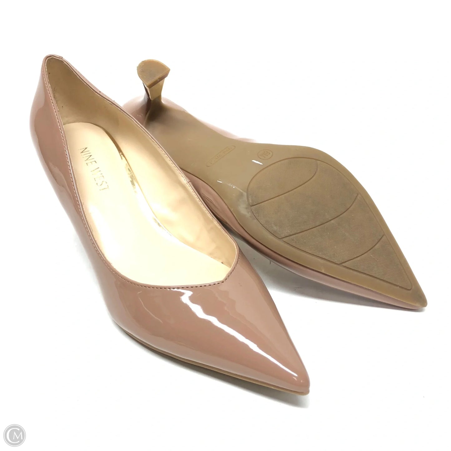 Shoes Heels Kitten By Nine West In Beige, Size: 8