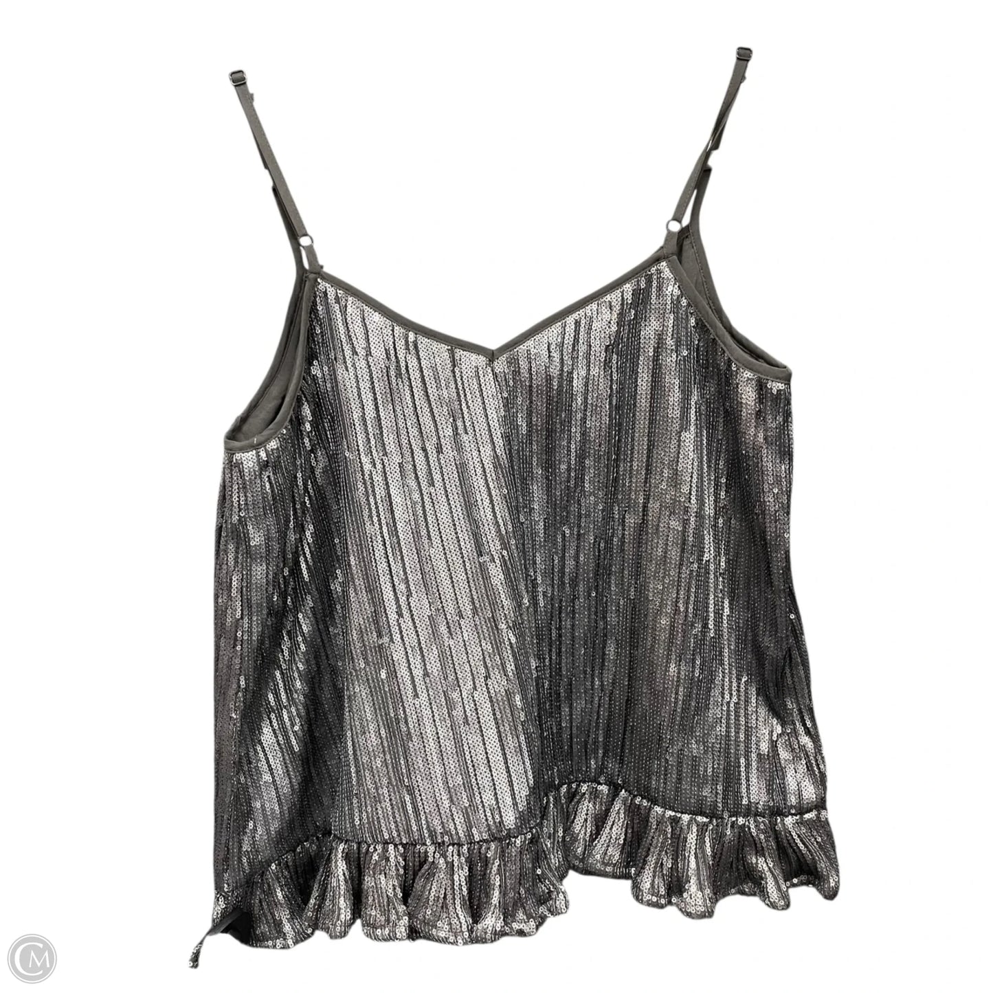 Top Sleeveless By Anthropologie In Silver, Size: 8