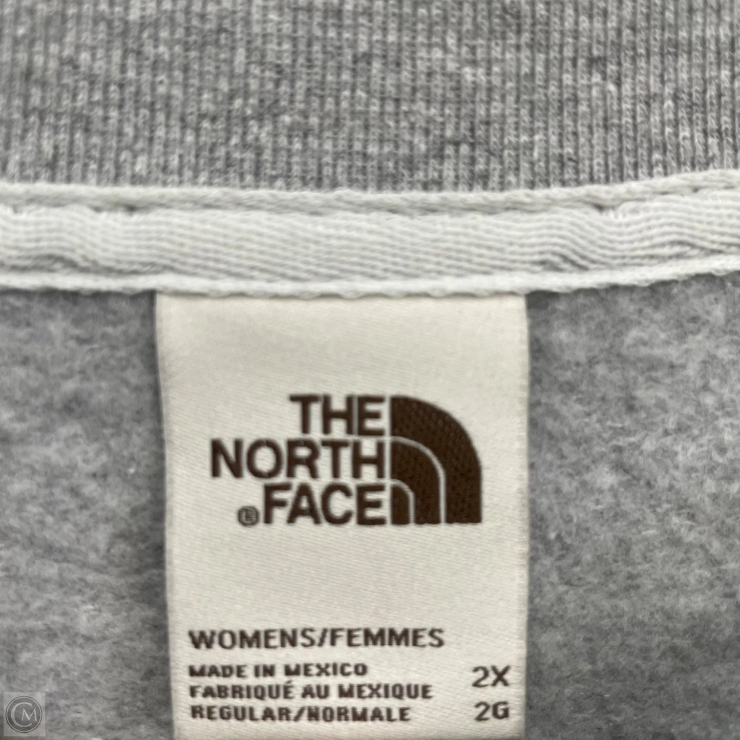 Sweatshirt Crewneck By The North Face In Grey, Size: 2x