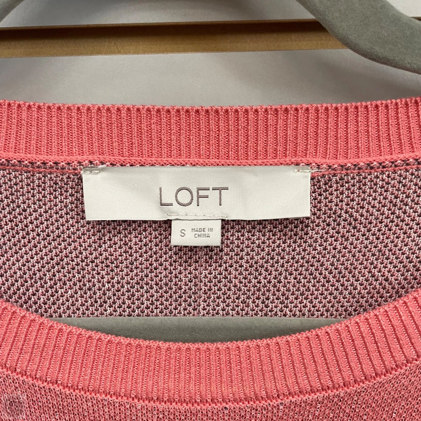 Sweatshirt Crewneck By Loft In Peach, Size: S