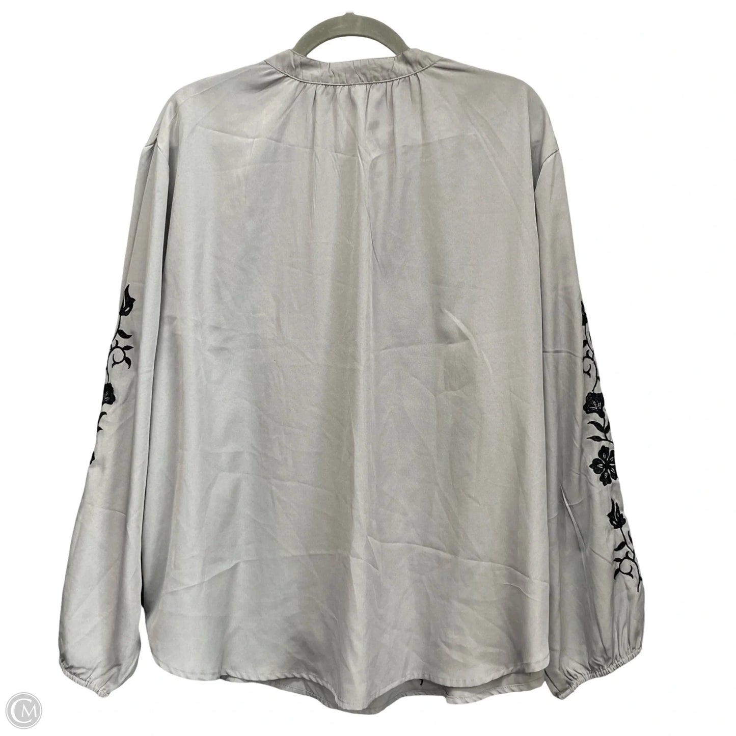 Top 3/4 Sleeve By Roper In Grey, Size: Xl