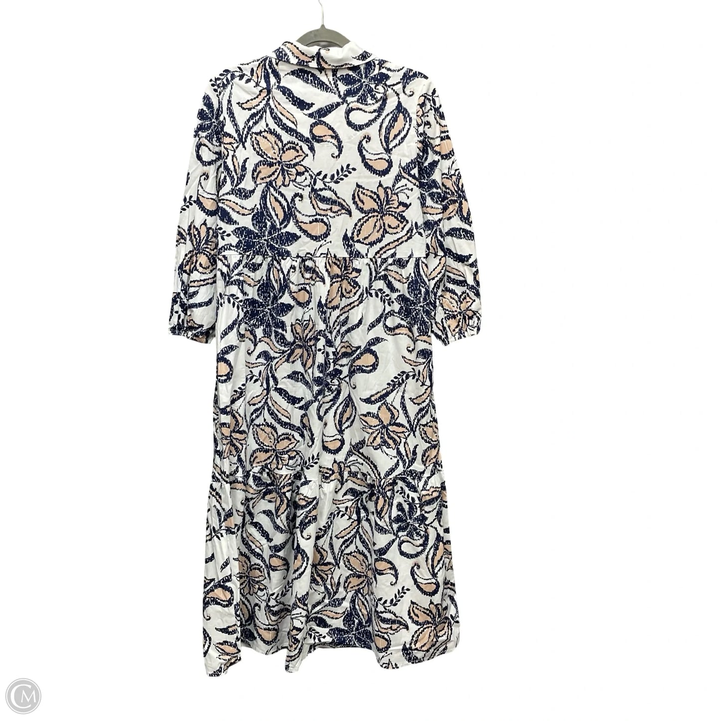 Dress Casual Midi By Rachel Zoe In Blue & White, Size: Xs
