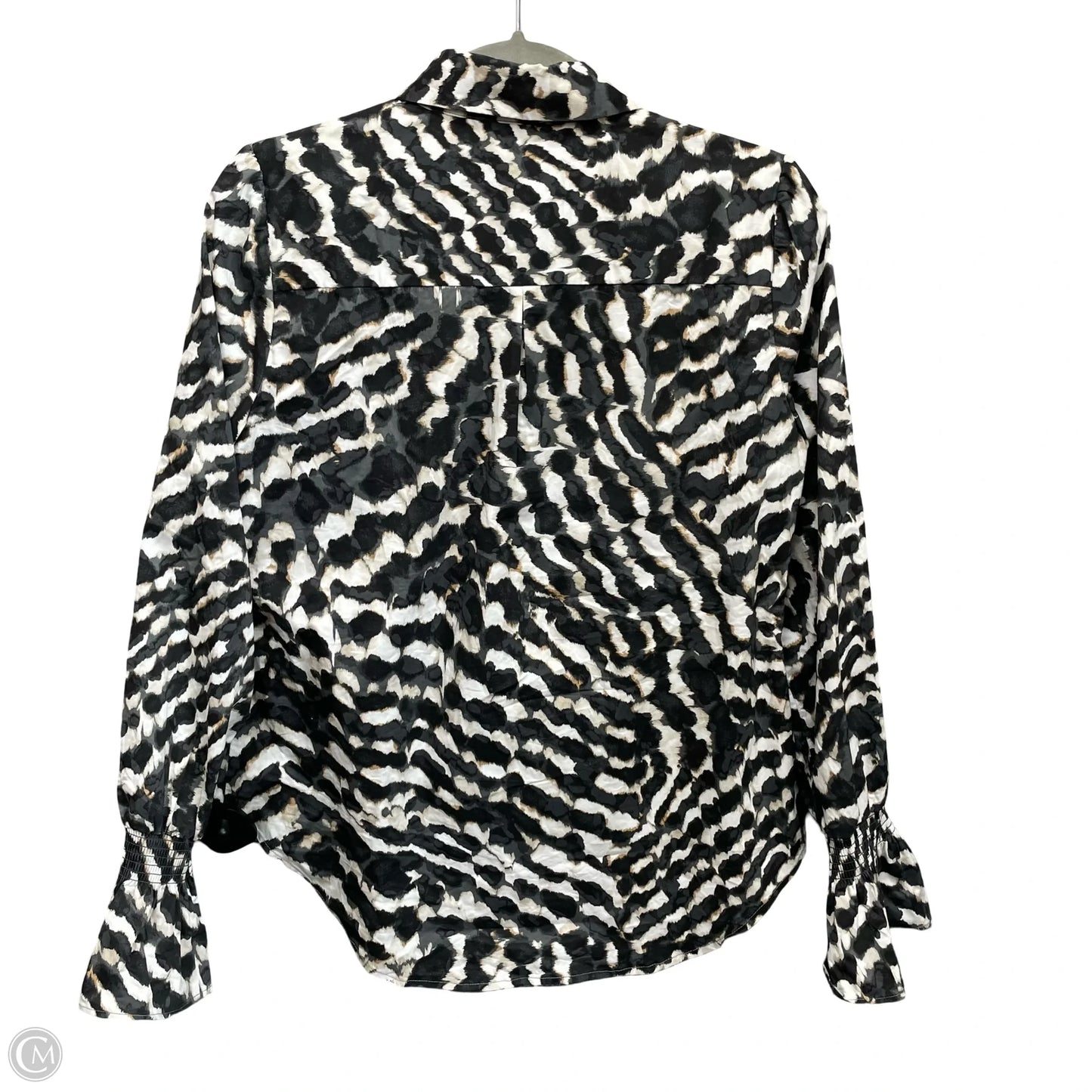 Top Long Sleeve By White House Black Market In Black & White, Size: S