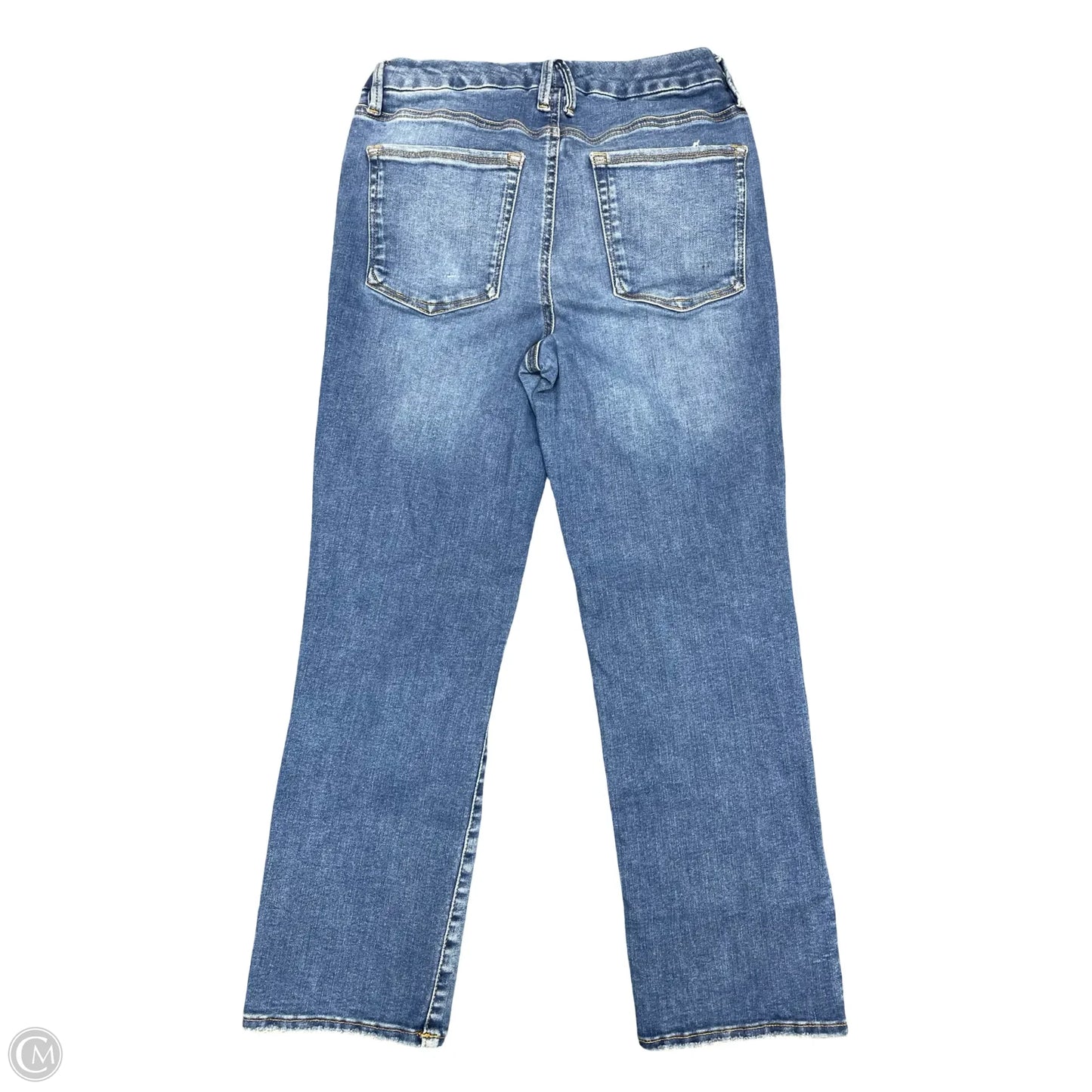Jeans Straight By Good American In Blue Denim, Size: 6