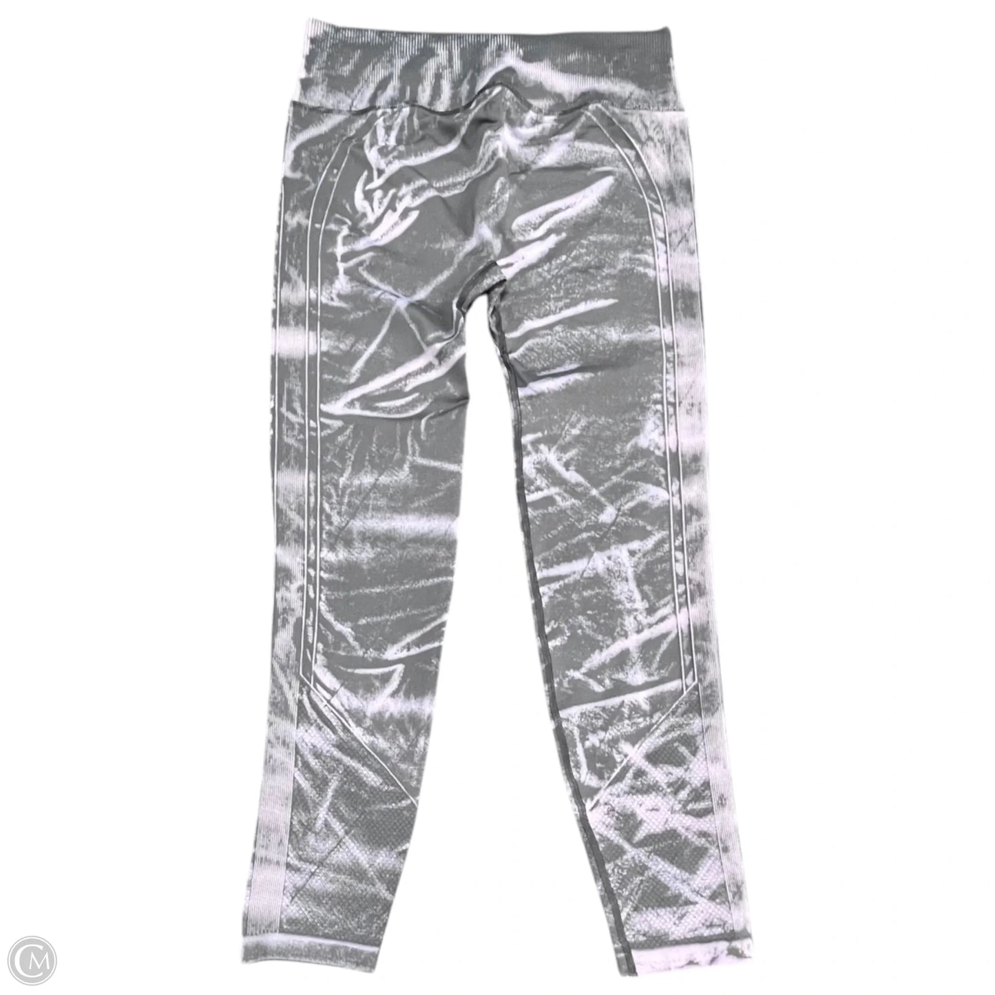 Athletic Leggings By Lululemon In Grey & Purple, Size: 8