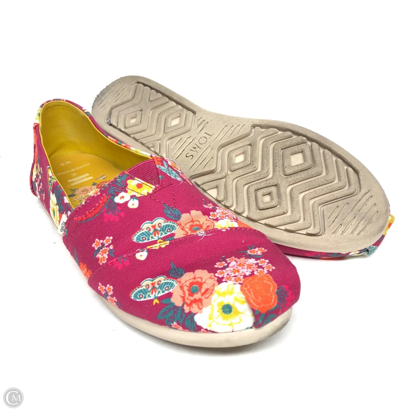 Shoes Flats By Toms In Floral Print, Size: 8
