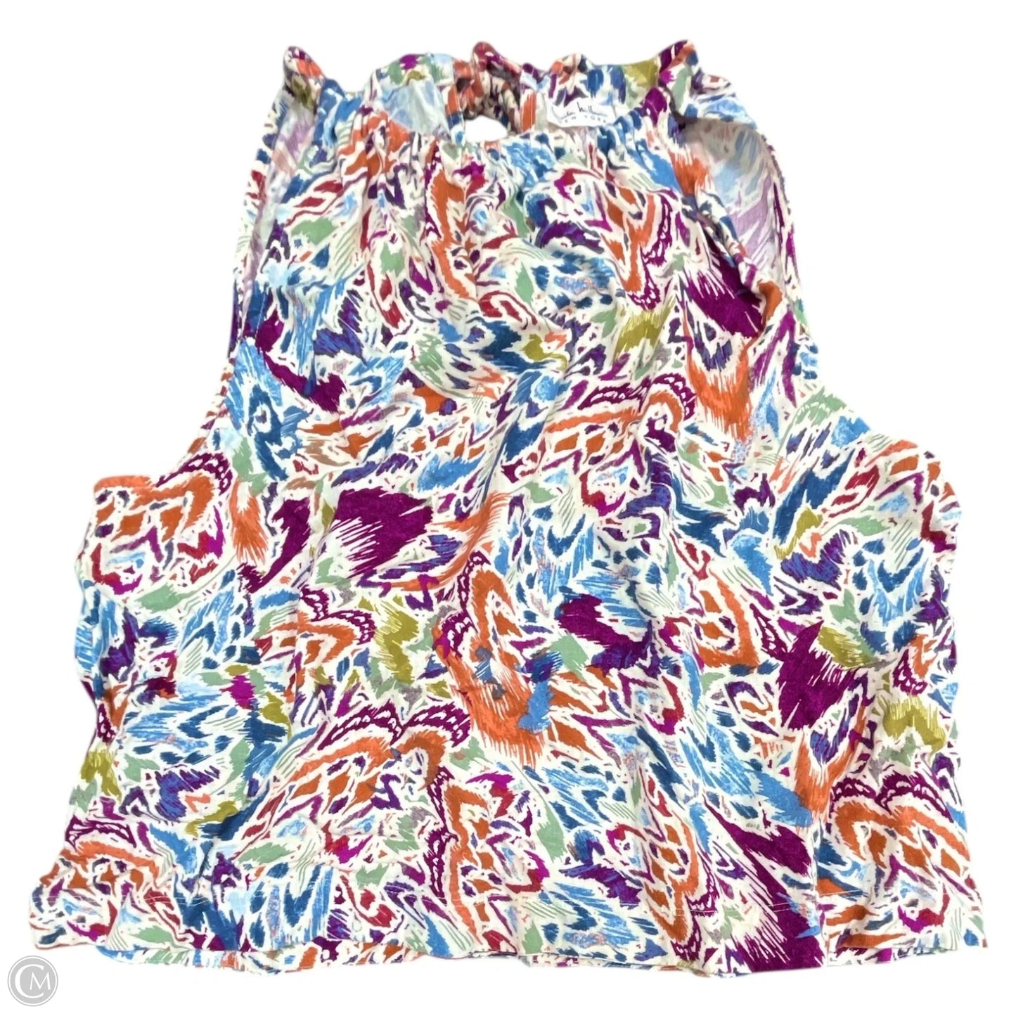 Top Sleeveless By Nicole Miller In Blue & Purple, Size: Xl