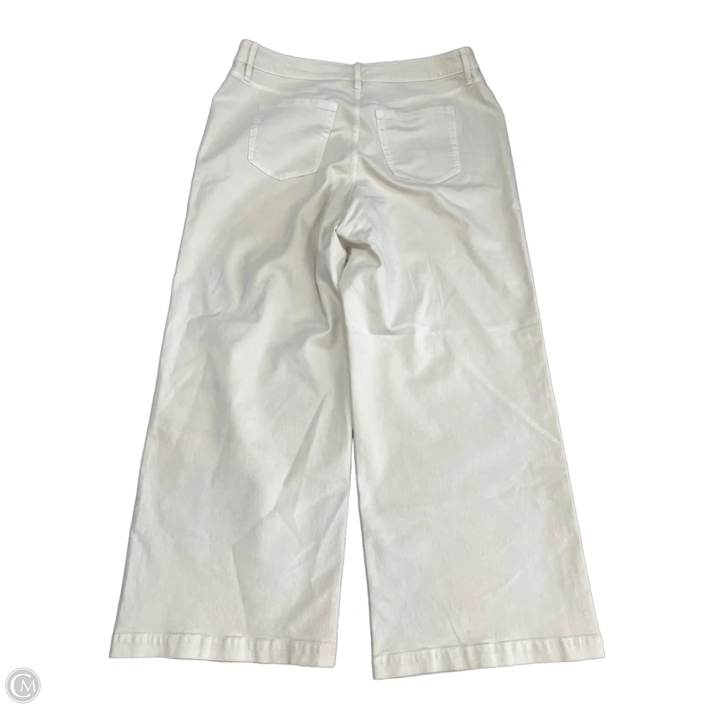 Jeans Wide Leg By Lane Bryant In Cream, Size: 16