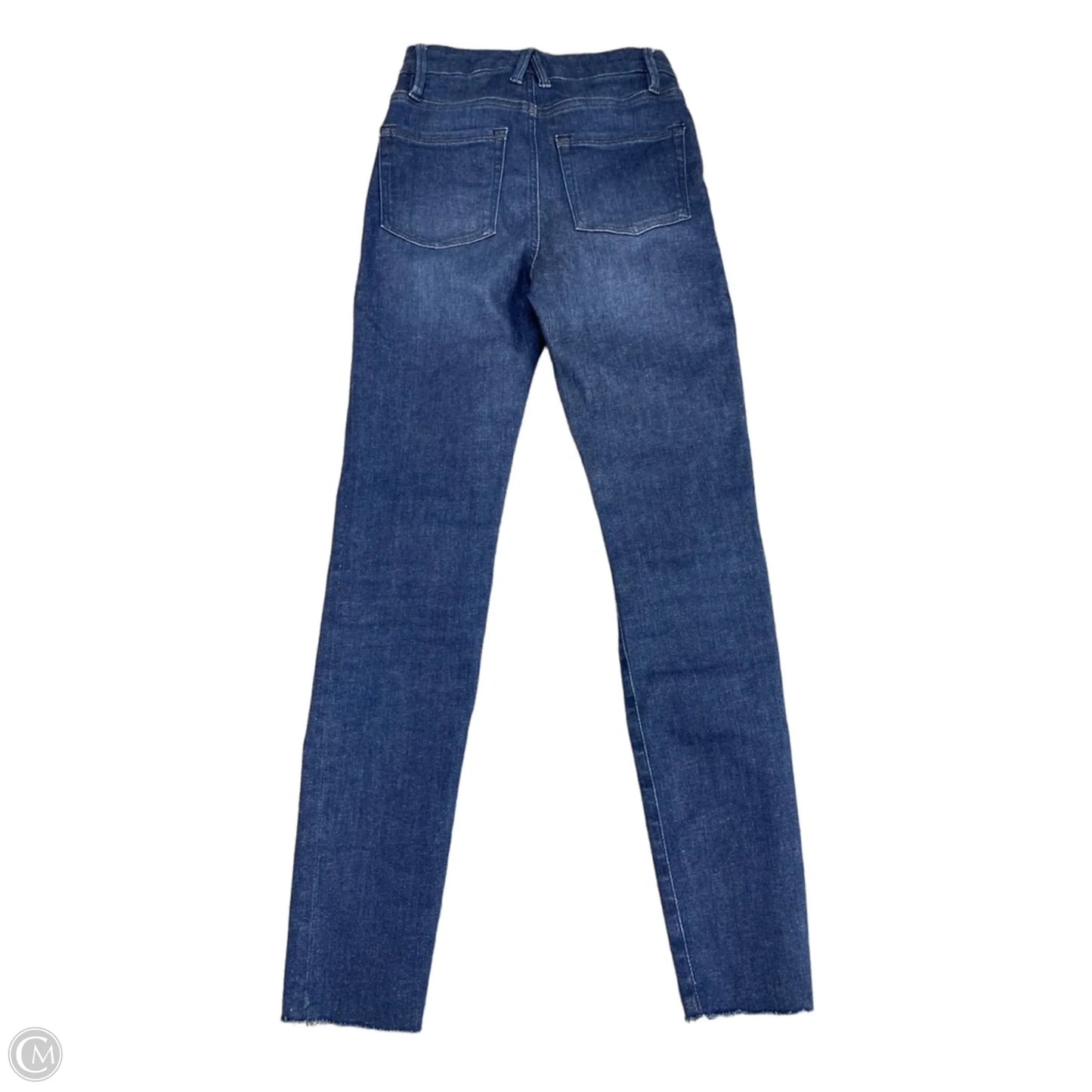 Jeans Skinny By Good American In Blue Denim, Size: 0