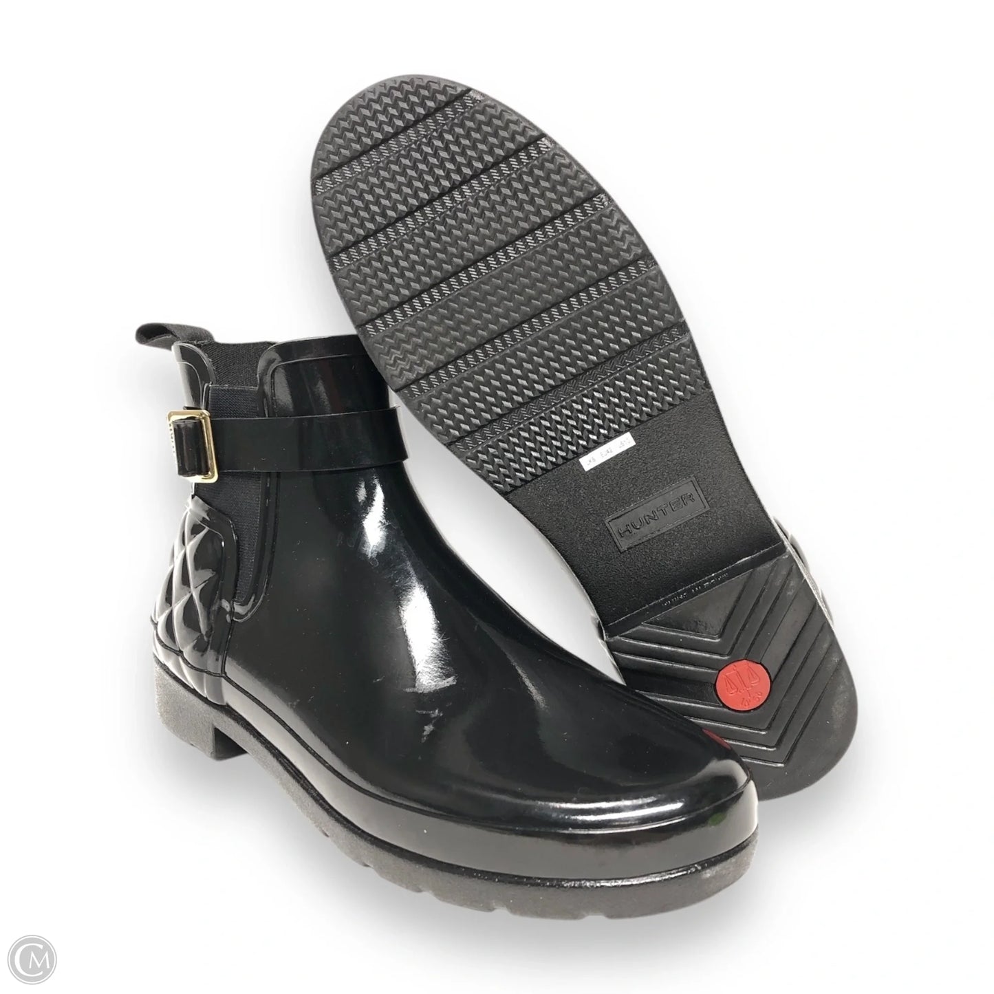 Boots Ankle Heels By Hunter In Black, Size: 10