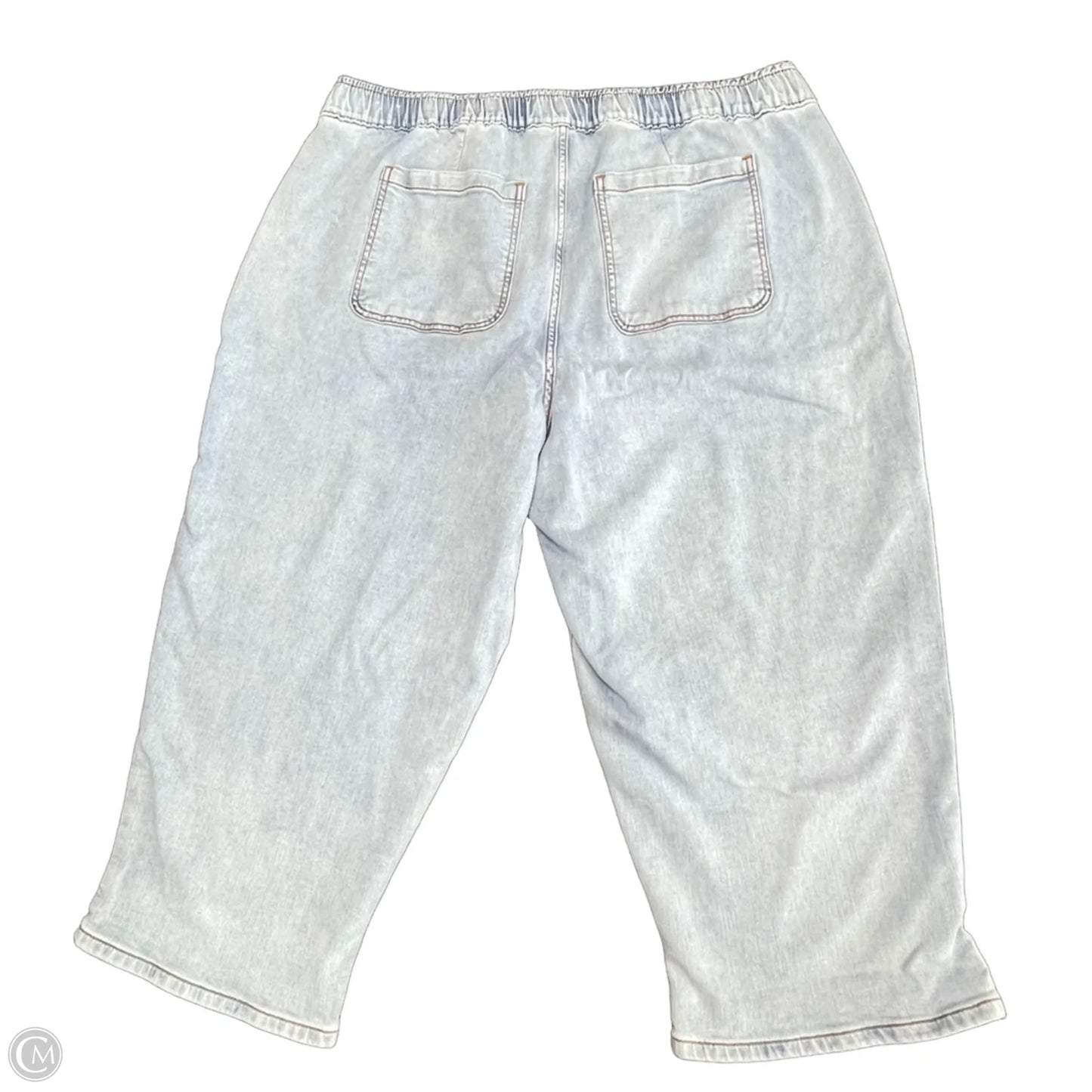 Jeans Cropped By Lane Bryant In Blue Denim, Size: 20