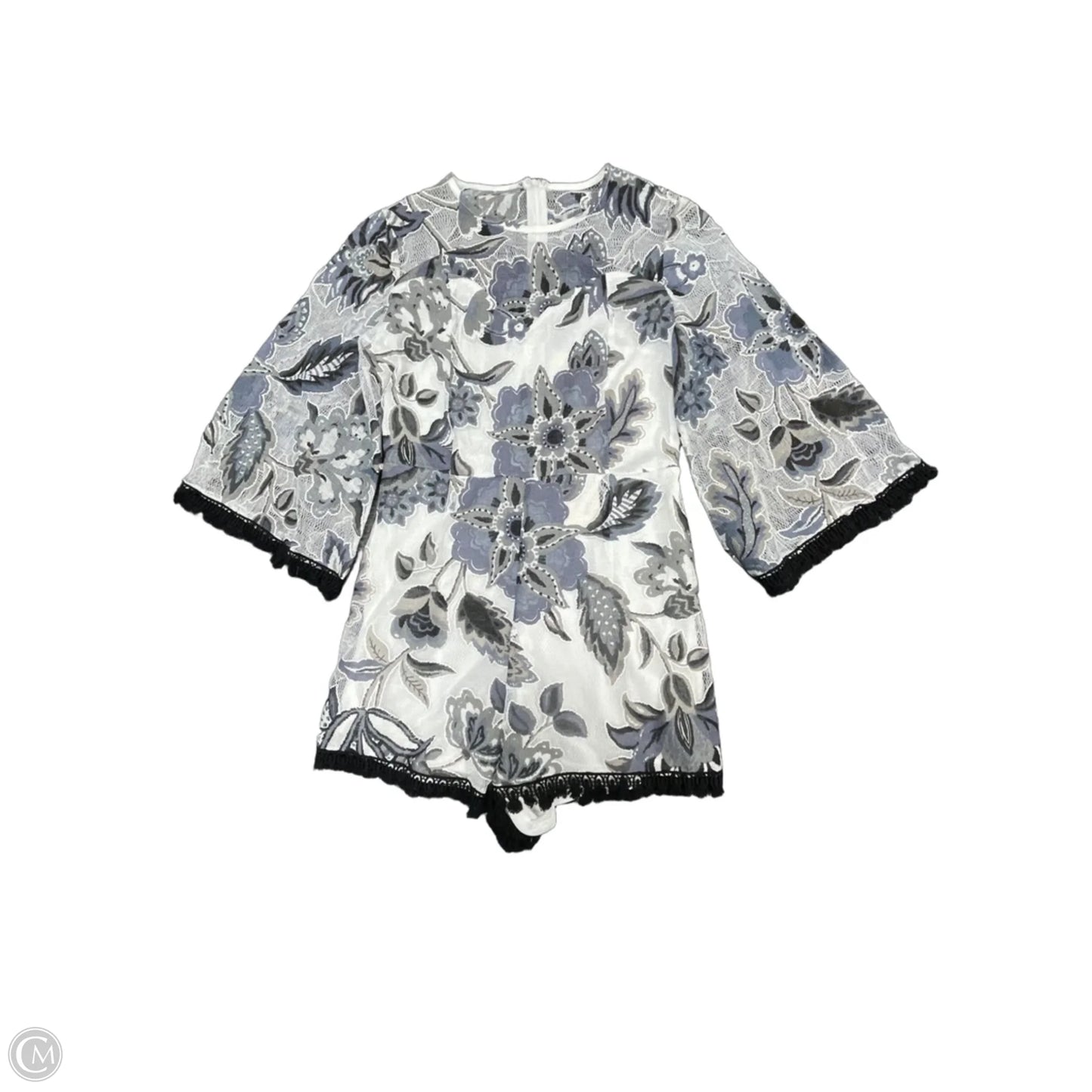 Romper By Entro In Blue & White, Size: S