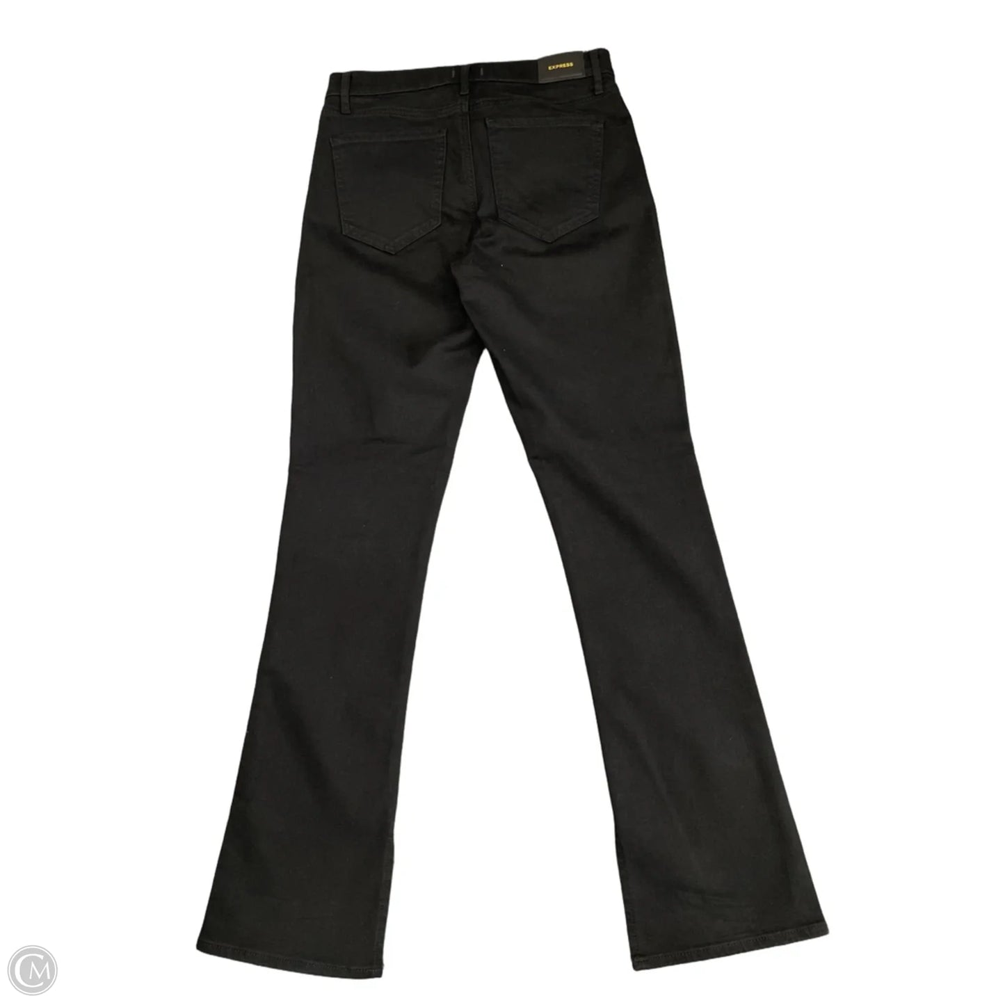 Jeans Straight By Express In Black Denim, Size: 6