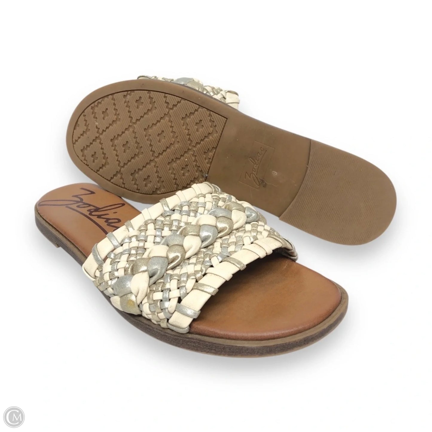 Sandals Flats By Zodiac In Cream, Size: 9