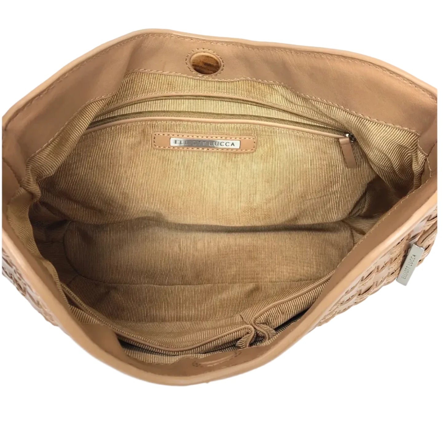 Handbag Leather By Elliot Lucca, Size: Small