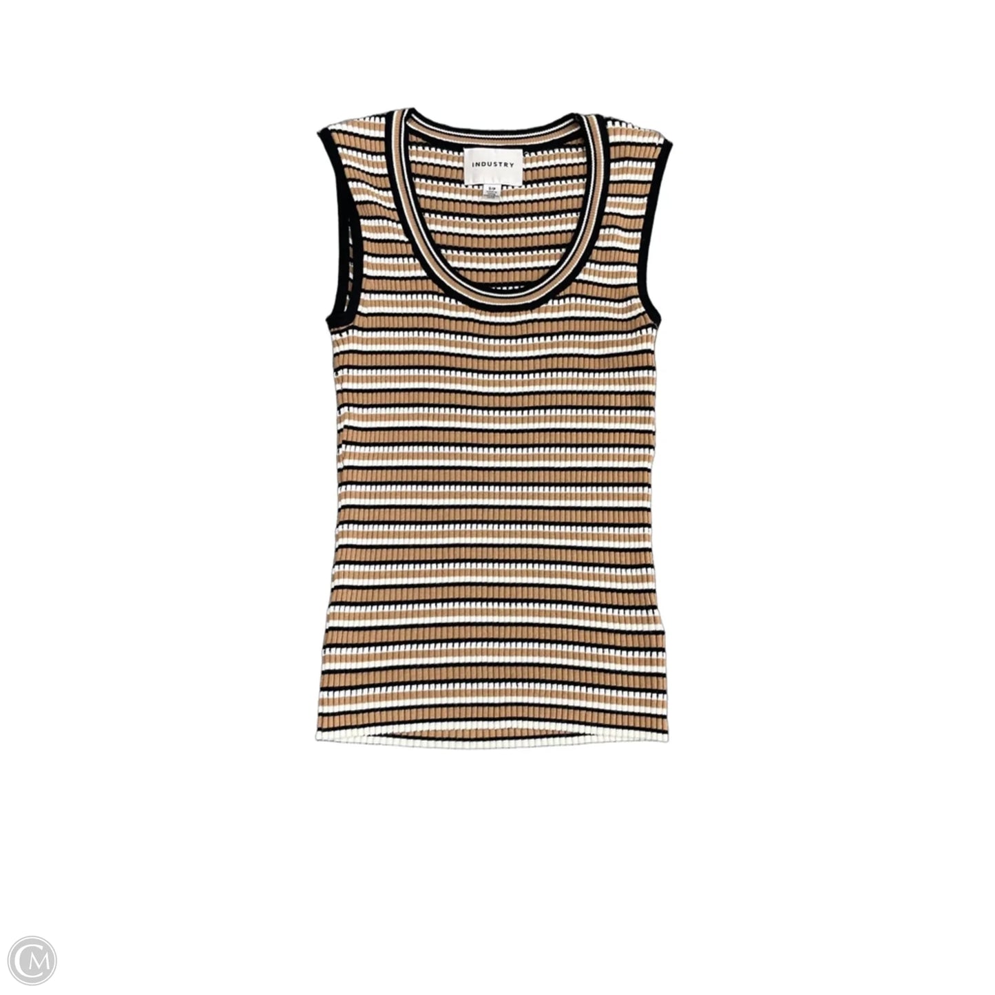 Top Sleeveless By Industry In Black & Brown, Size: S