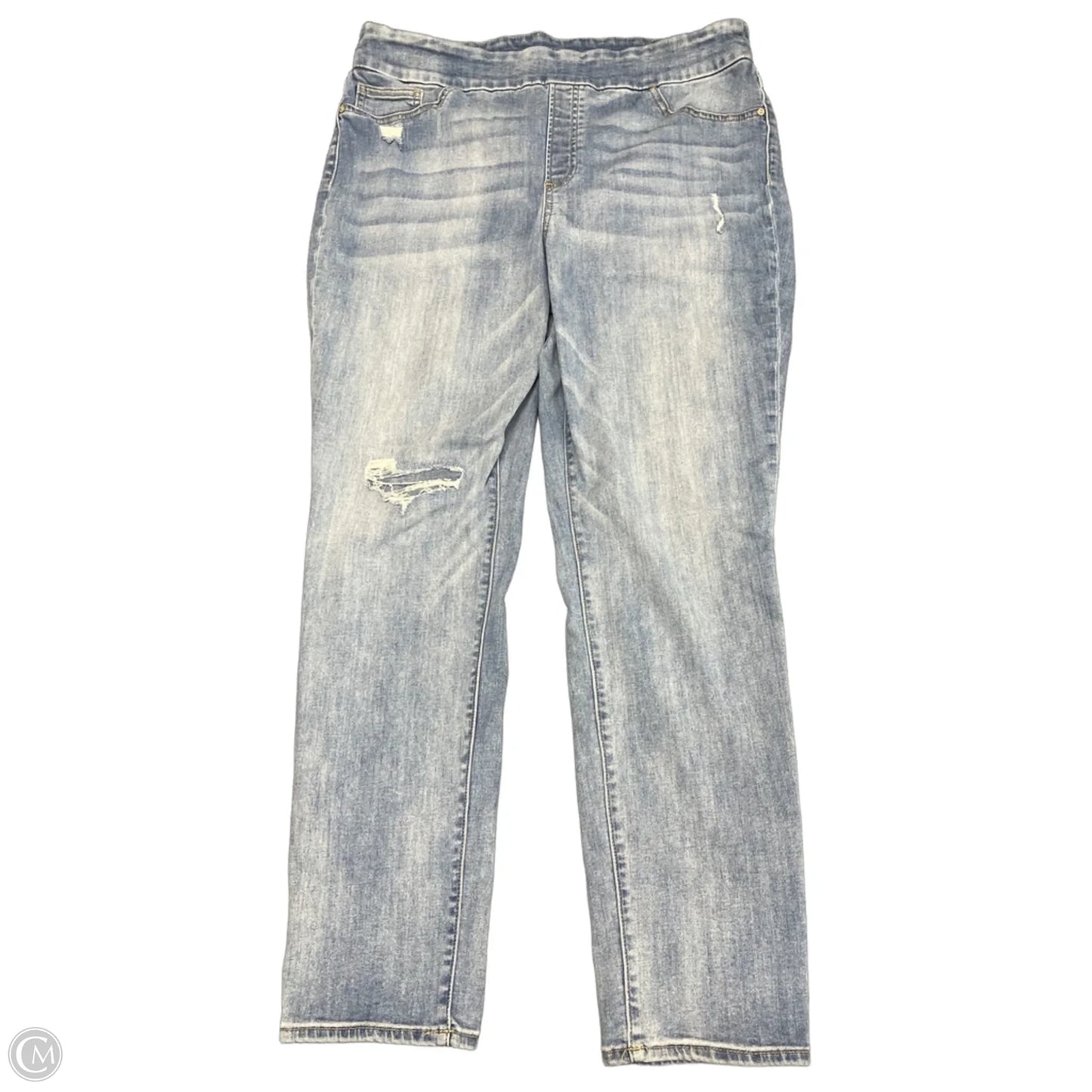 Jeans Jeggings By Chicos In Blue Denim, Size: 14