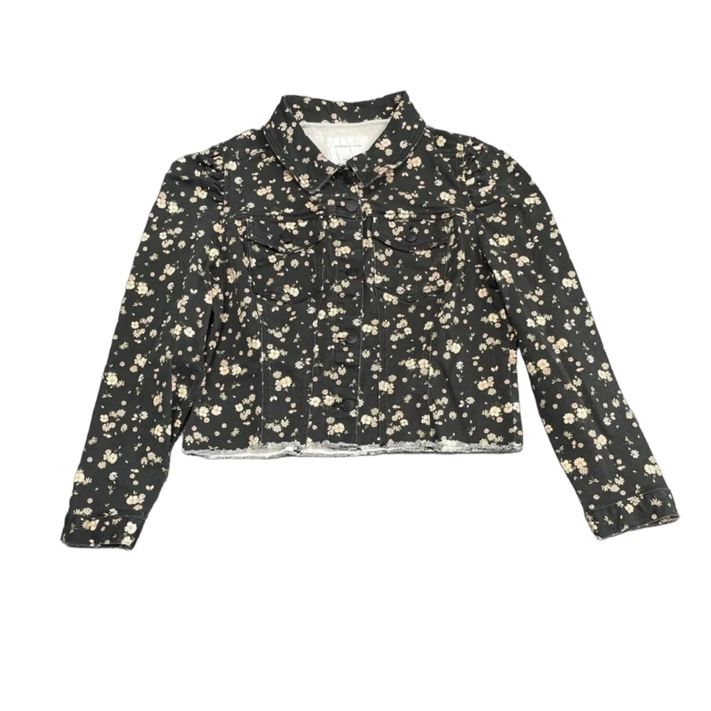 Jacket Denim By Celebrity Pink In Black & Pink, Size: L