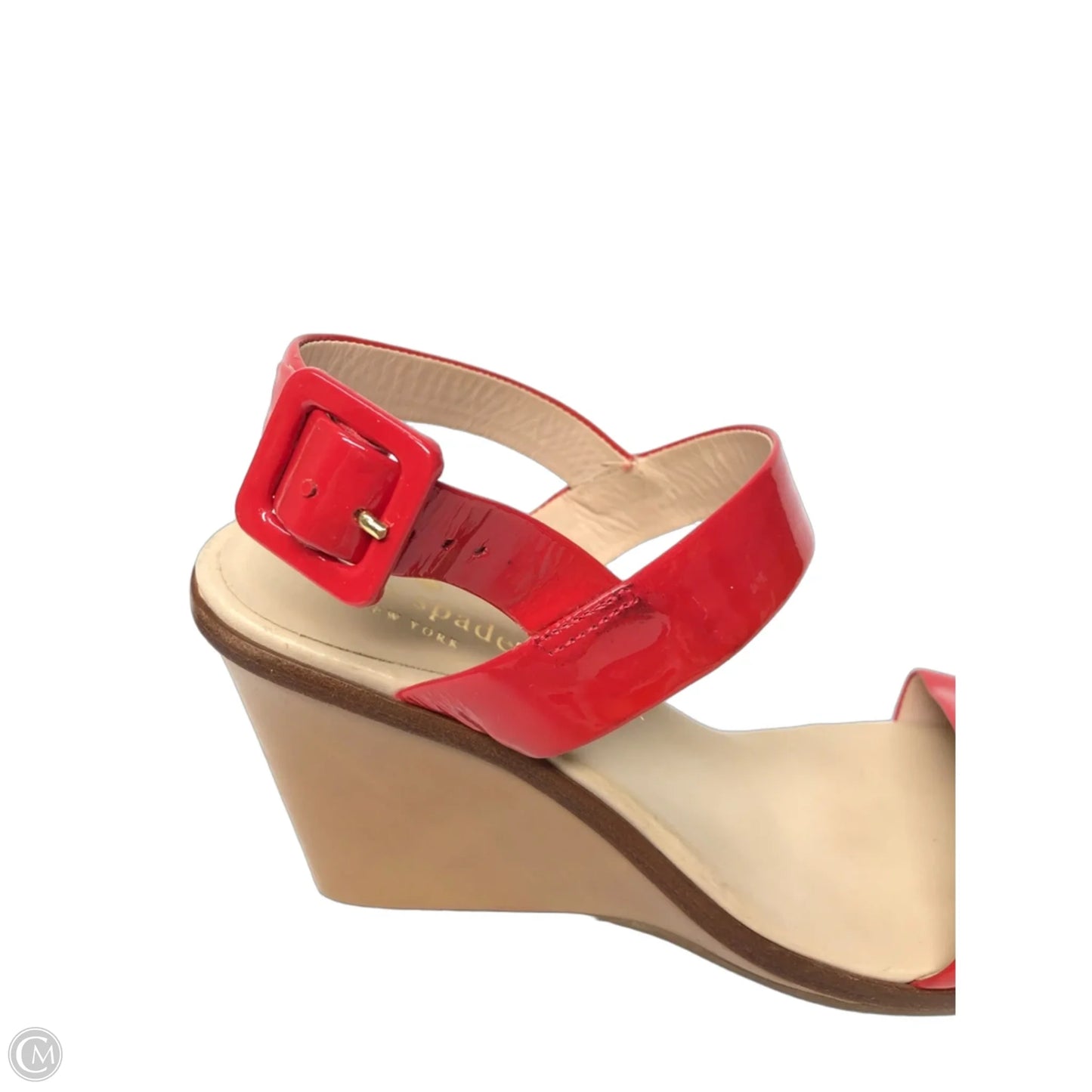 Sandals Designer By Kate Spade In Red, Size: 8