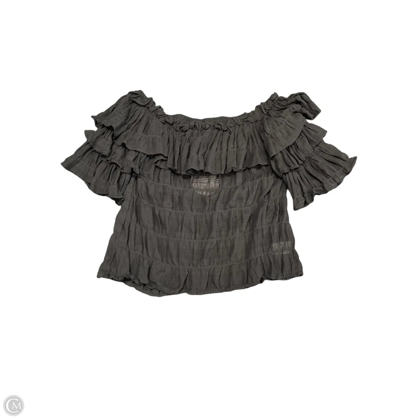 Top Short Sleeve By Umgee In Black, Size: L
