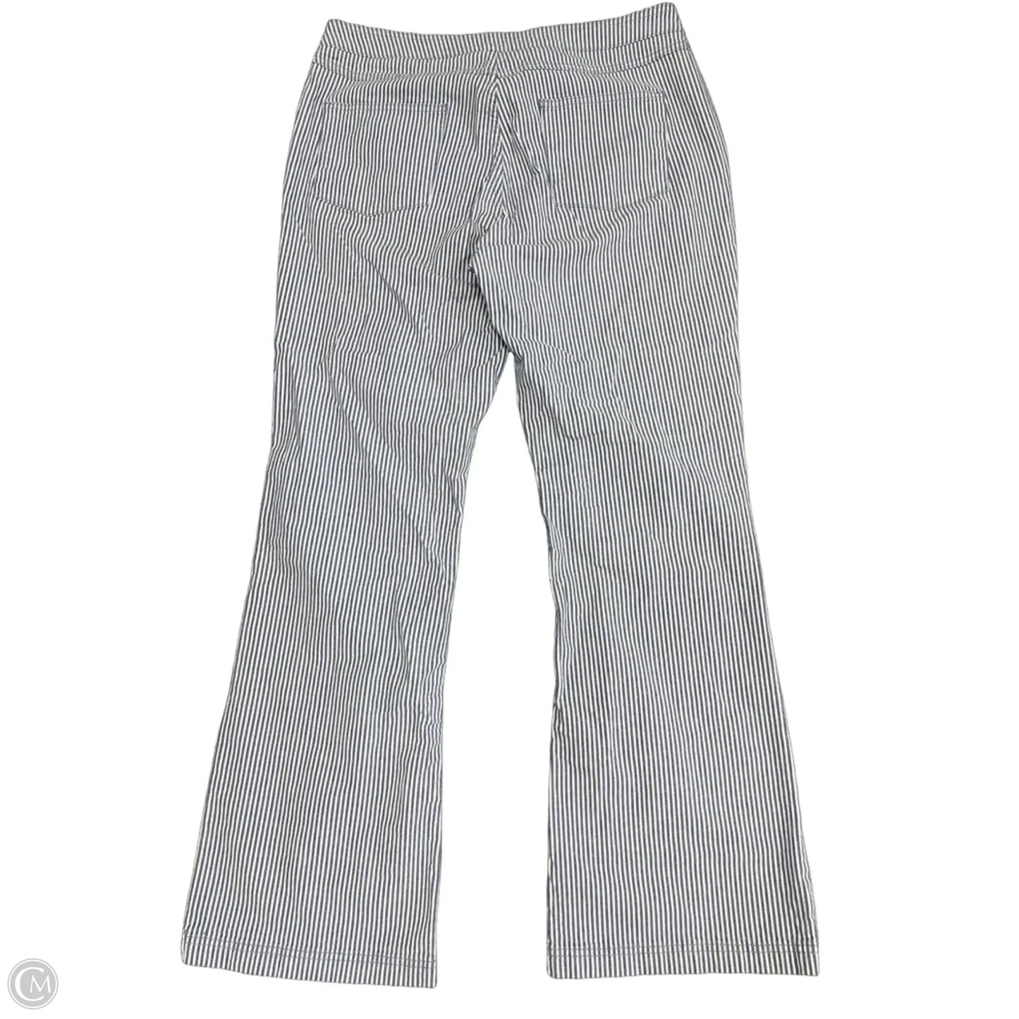 Jeans Straight By Boden In Blue & White, Size: 14
